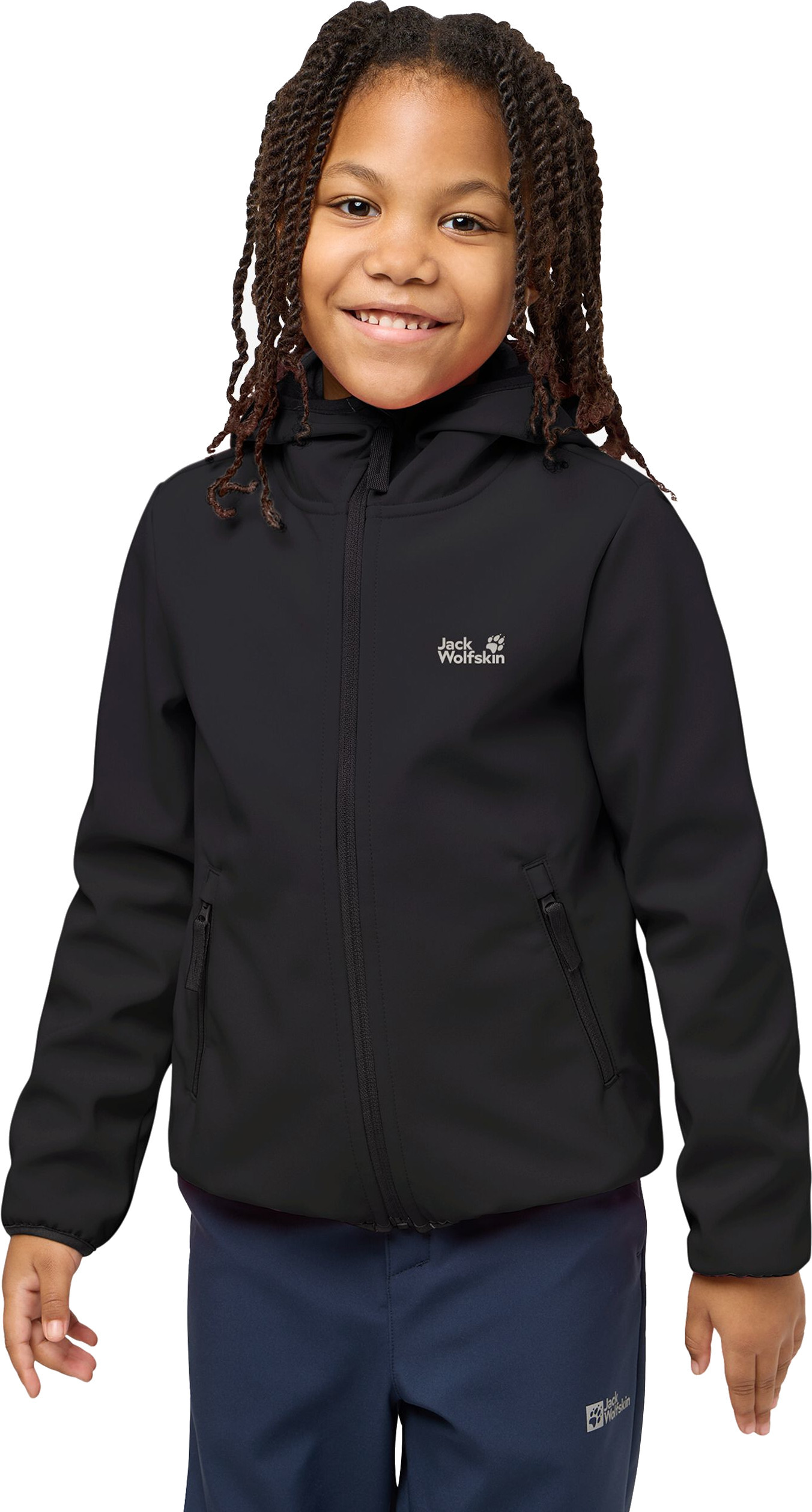 Ветровка детская Jack Wolfskin Fourwinds Jacket Kids A61854_6000 140 черная фото 