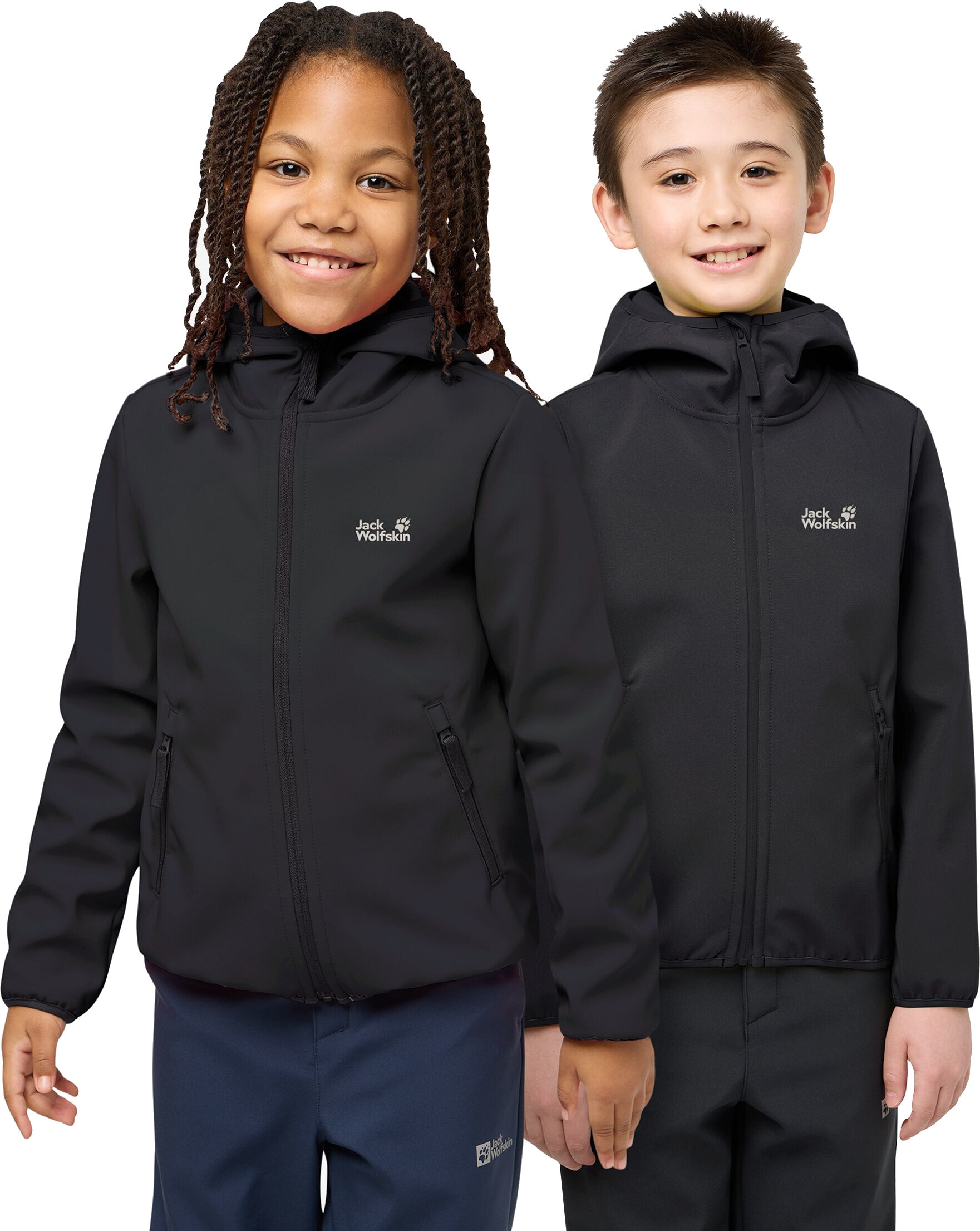 Ветровка детская Jack Wolfskin Fourwinds Jacket Kids A61854_6000 140 черная фото 