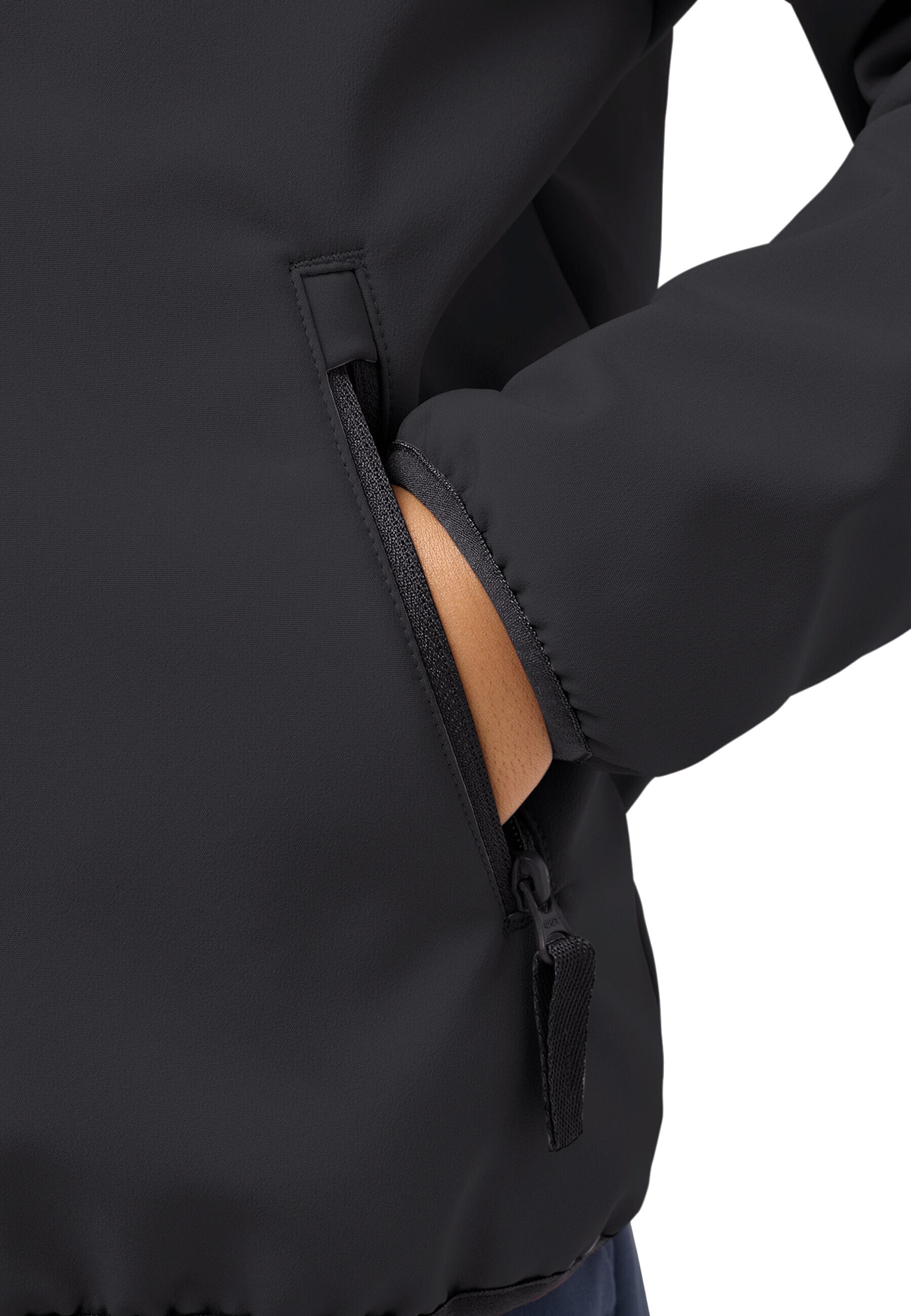 Ветровка детская Jack Wolfskin Fourwinds Jacket Kids A61854_6000 152 черная фото 