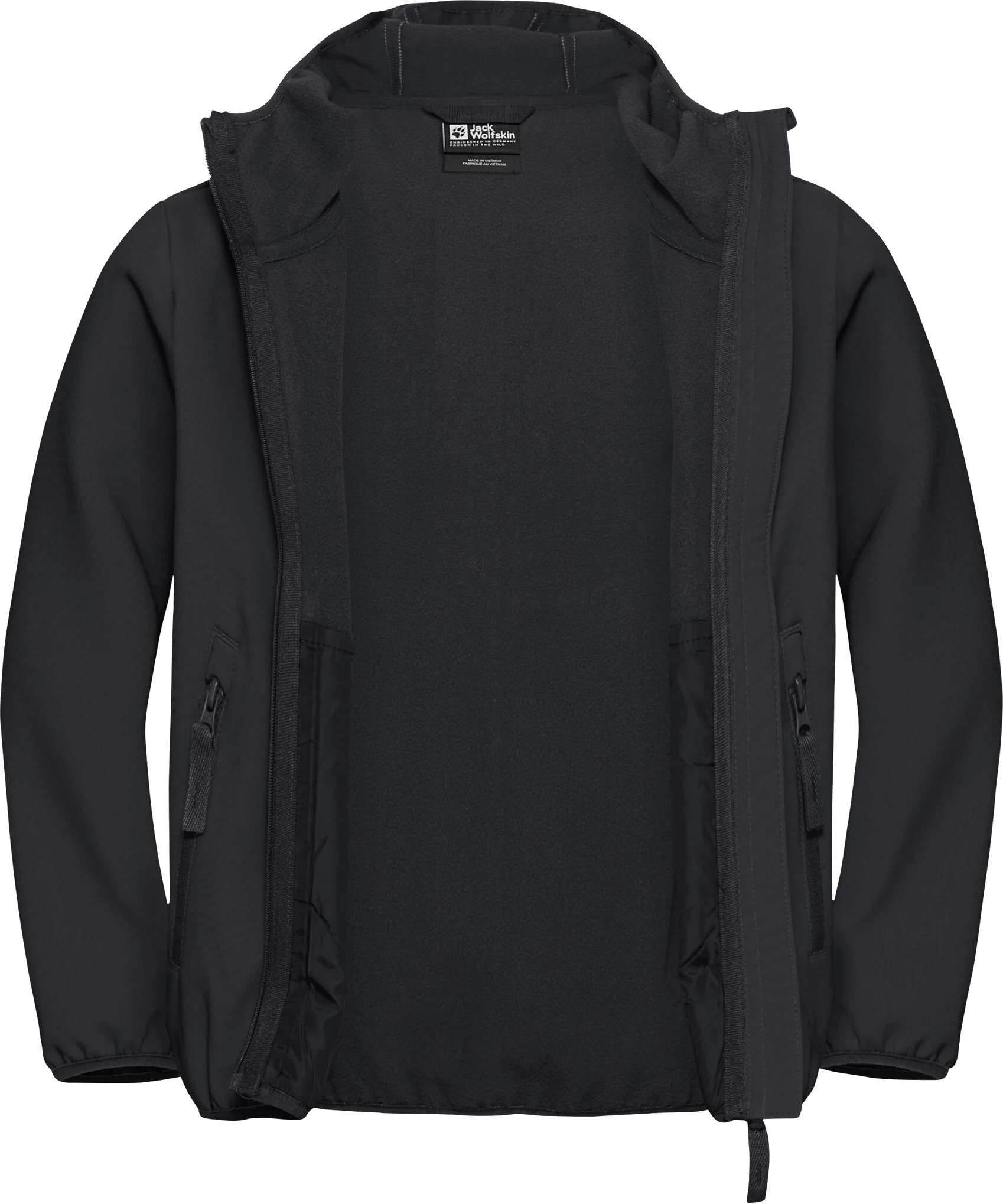 Ветровка детская Jack Wolfskin Fourwinds Jacket Kids A61854_6000 164 черная фото 