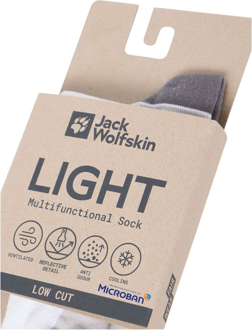 Носки короткие Jack Wolfskin Prelight Sock Low C A63869_5000 41-43 белые фото 