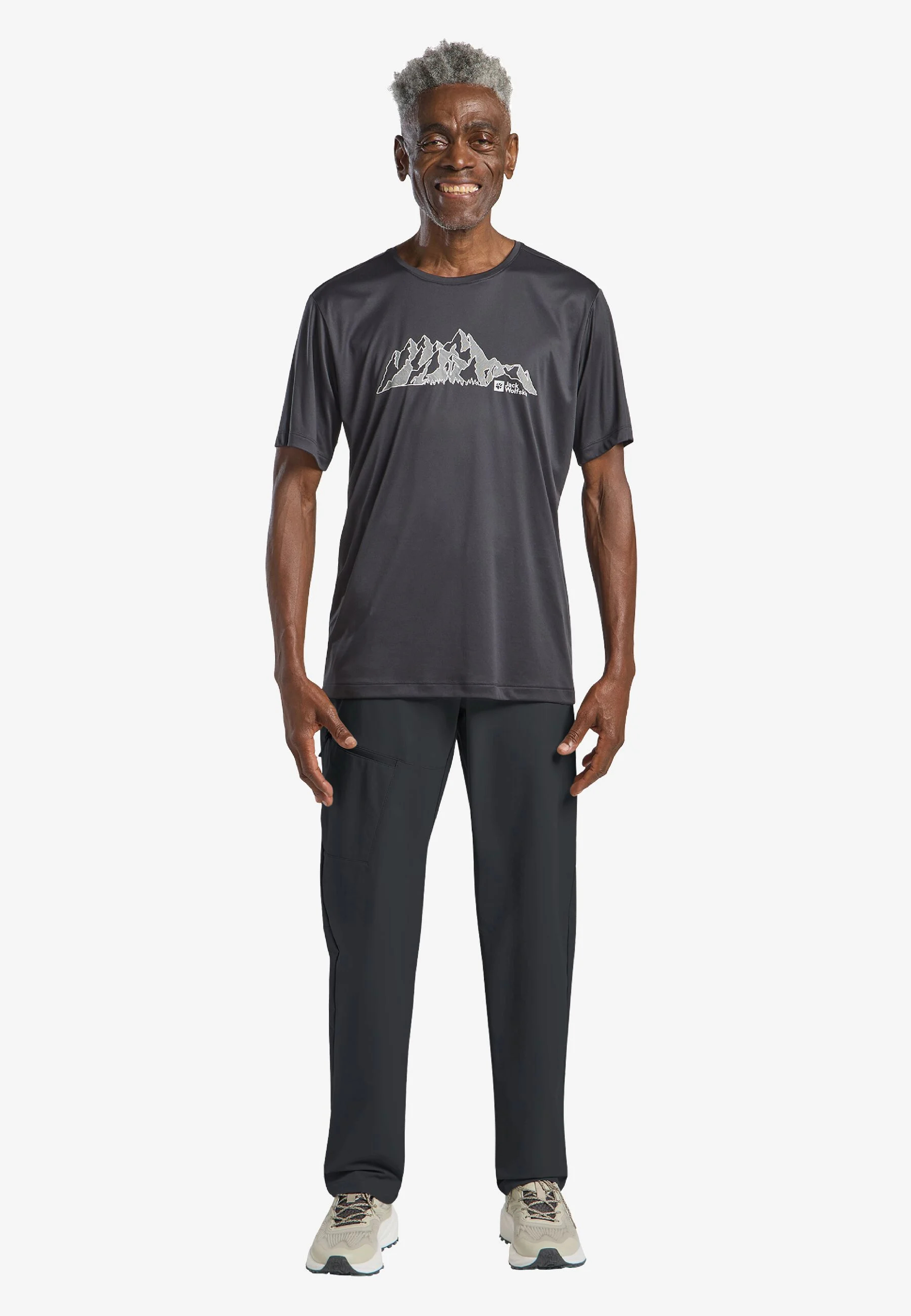 Штани чоловічі Jack Wolfskin Pico Trail Pants M A63904_6350 52 темно-сіріфото3