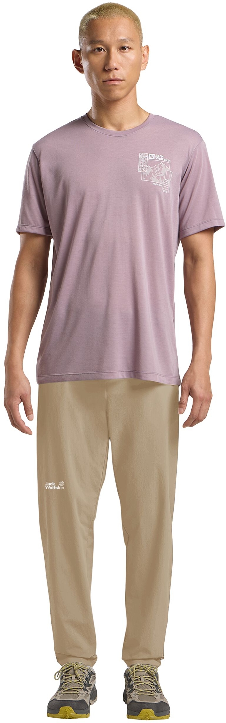 Штаны мужские Jack Wolfskin Hikeout Pants M A63924_A0082 54 бежевые фото 