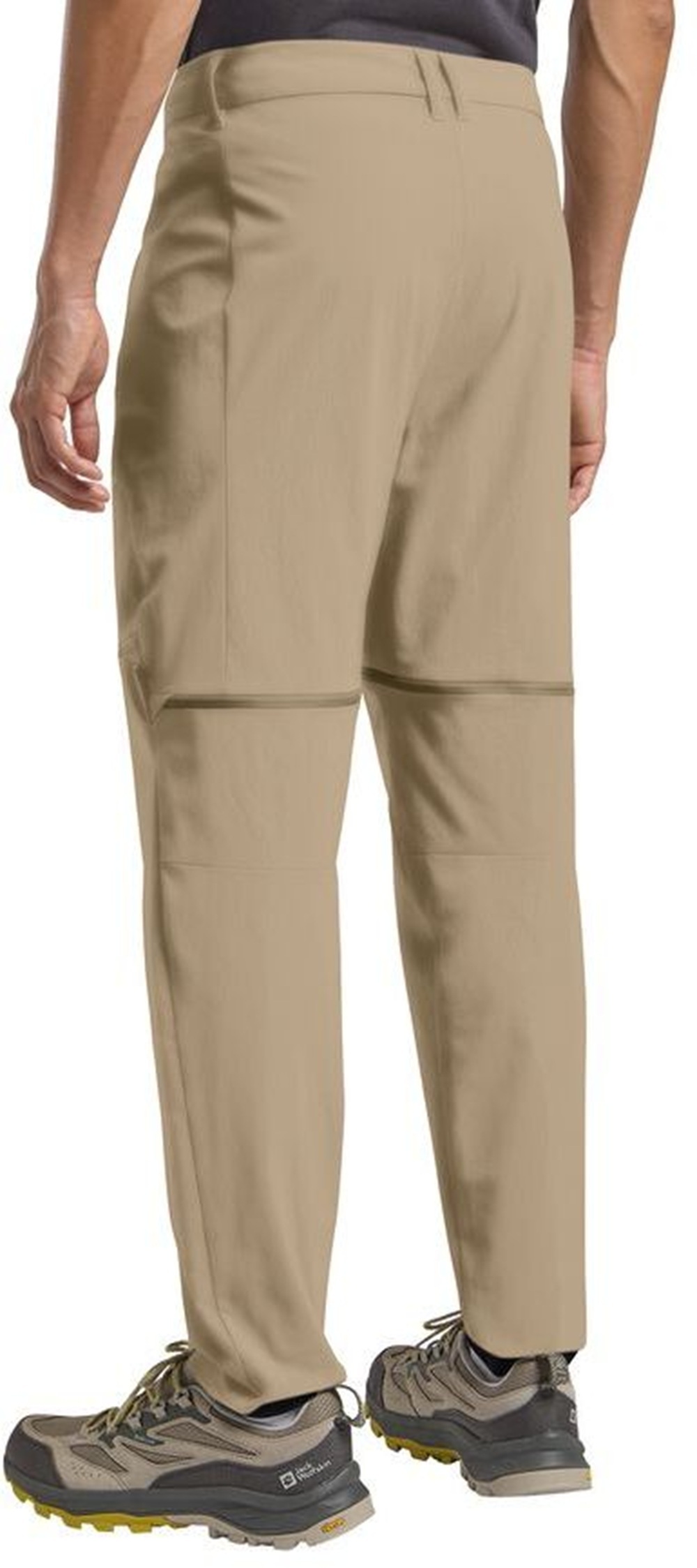 Штаны мужские Jack Wolfskin Hikeout Zip Off Pants M A63925_A0082 50 бежевые фото 