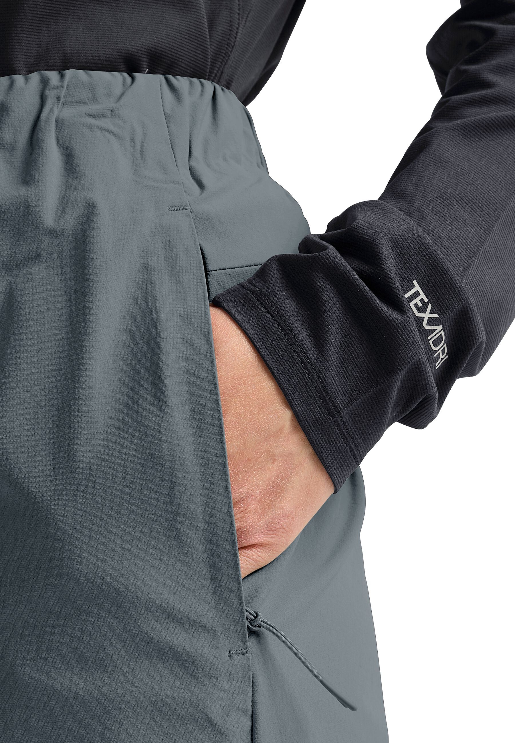 Штани жіночі Jack Wolfskin Prelight Trail Pants W A65167_F0303 S сіро-синєфото
