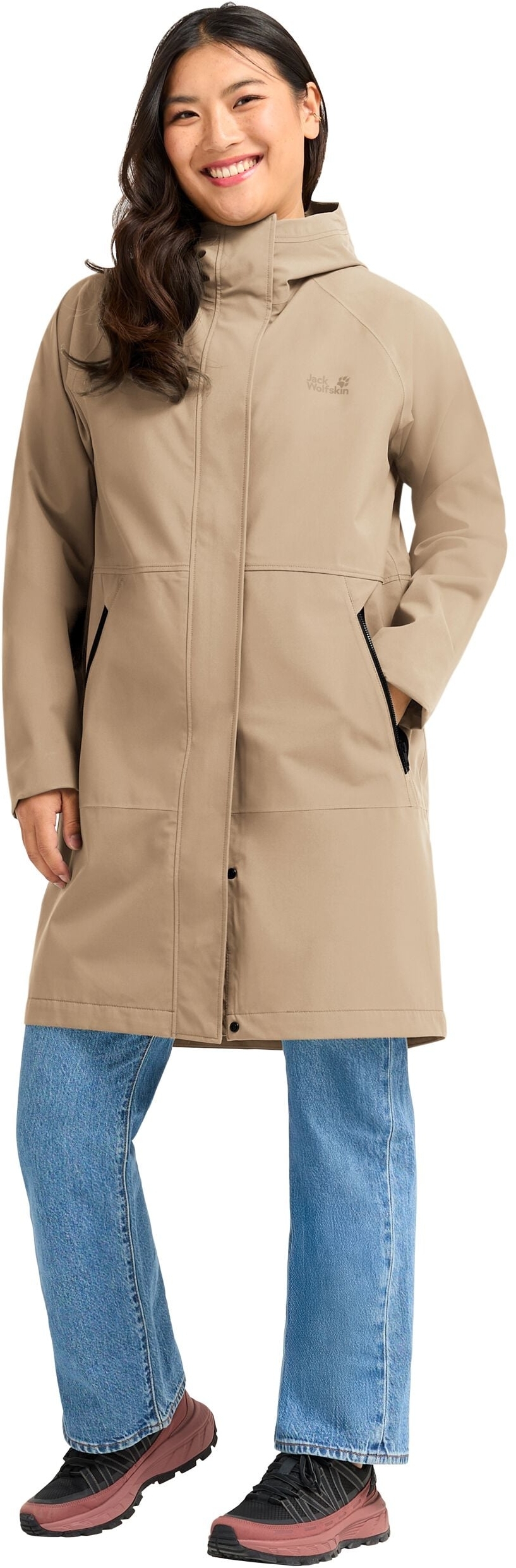 Плащ жіночий Jack Wolfskin Onera 2L Coat W A65749_A0083 M бежевийфото3