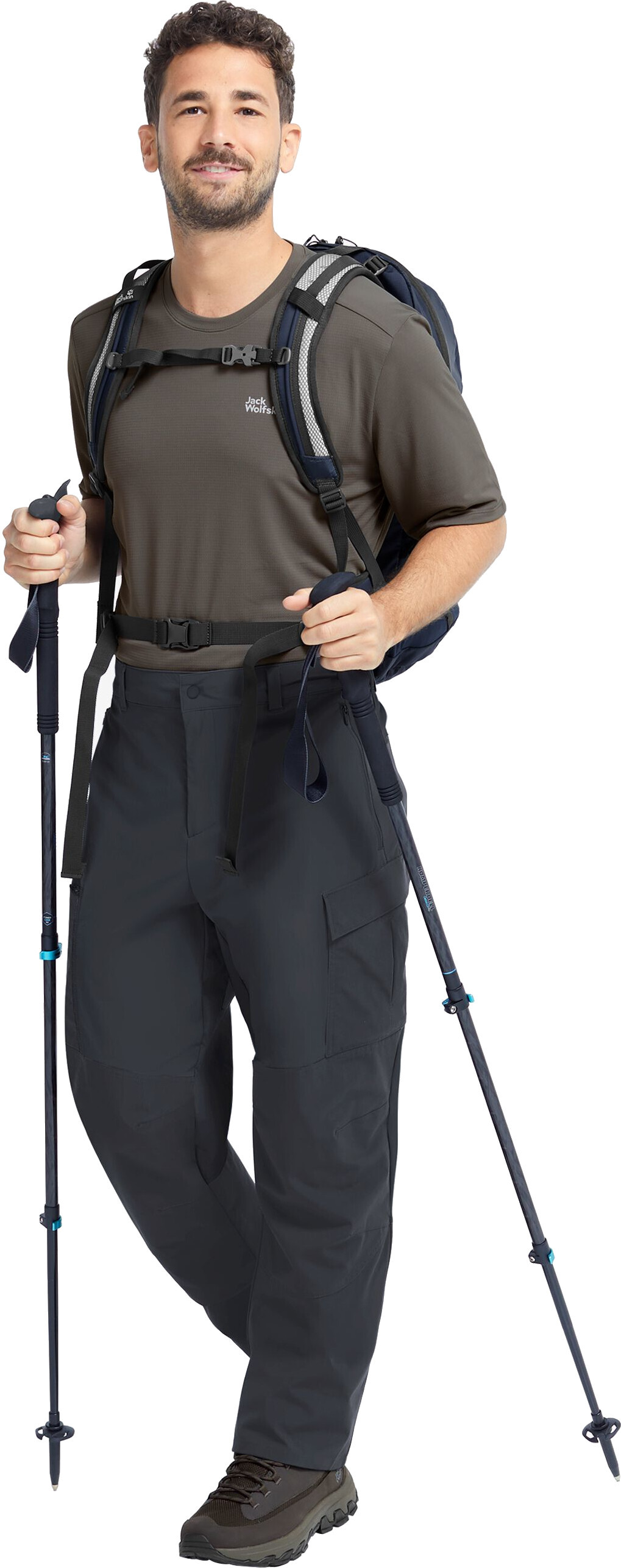 Штани чоловічі Jack Wolfskin Ridge Hike Pants M A65860_6350 54 темно-сіріфото3