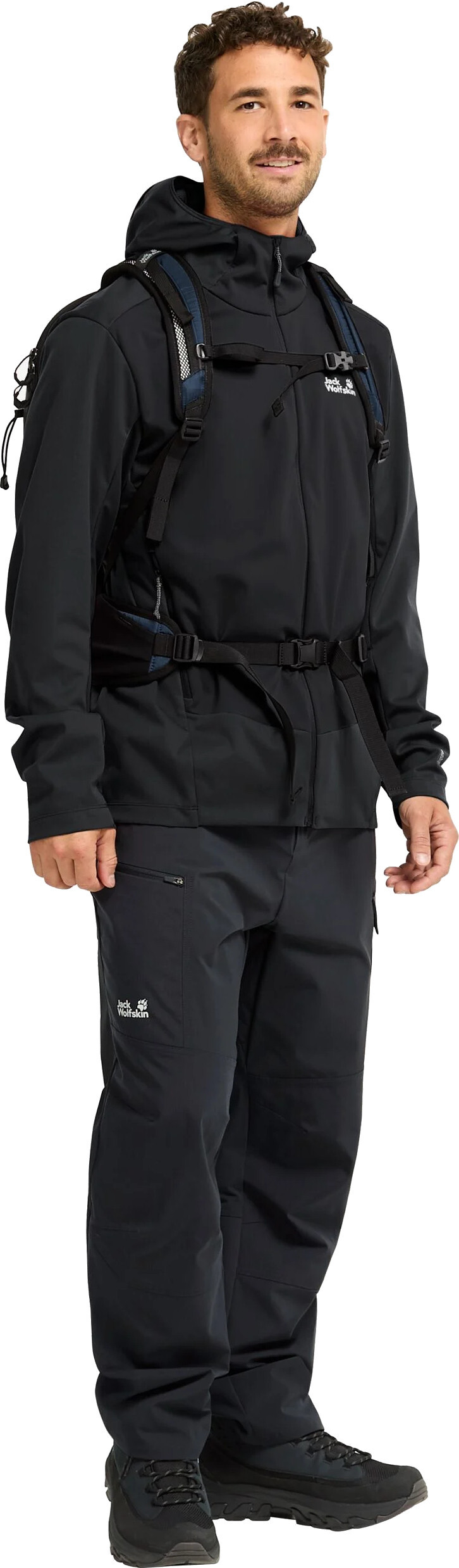 Ветровка мужская Jack Wolfskin Skyvail Jkt M A65864_6000 S черная фото 