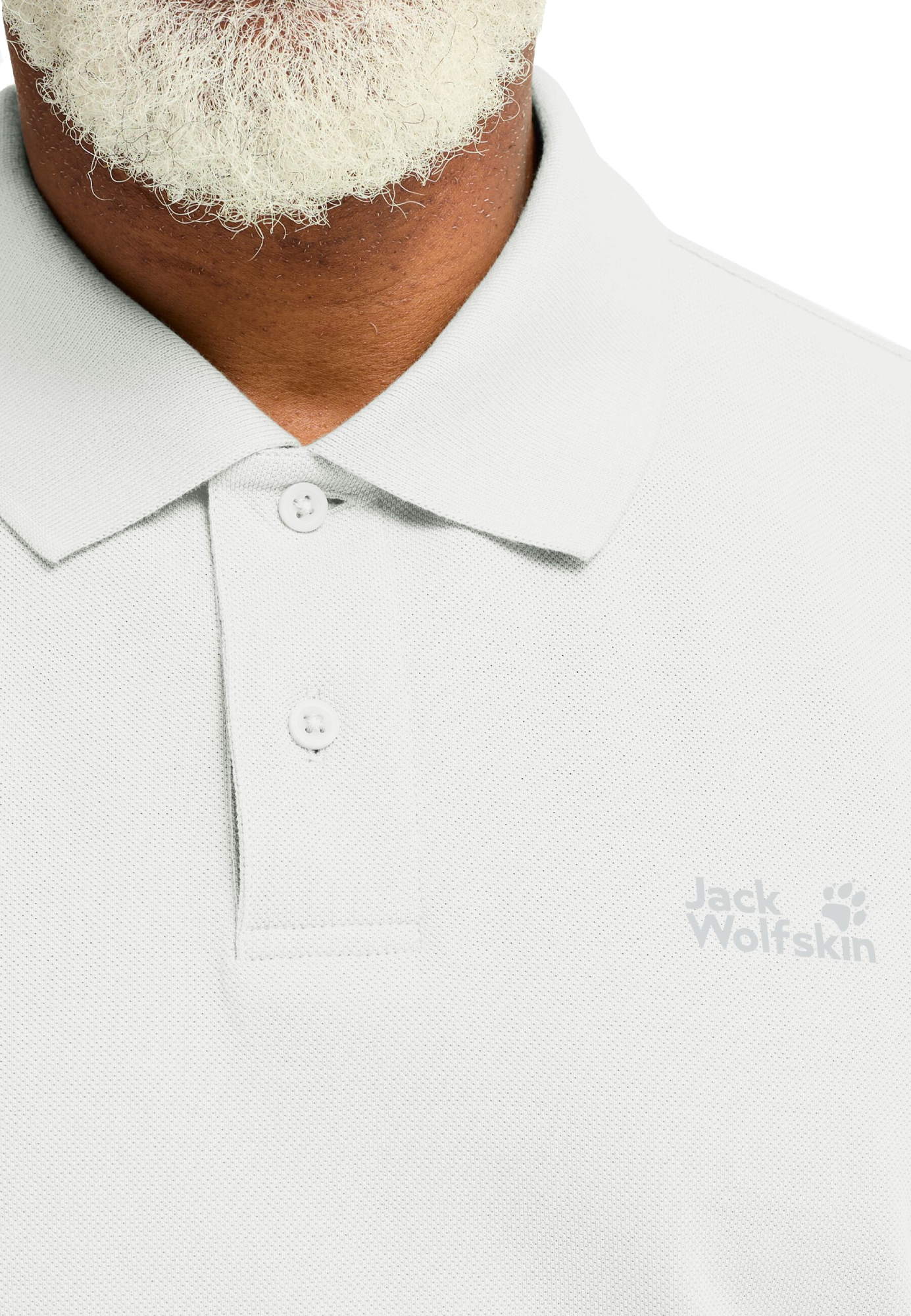 Поло мужское Jack Wolfskin Essential Polo M A65902_5488 M белое фото 