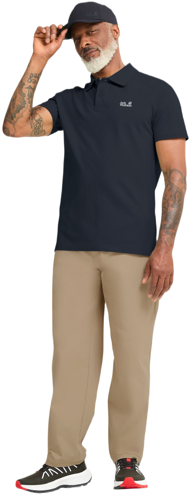 Поло мужское Jack Wolfskin Essential Polo M A65902_C0413 L темно-синее фото 