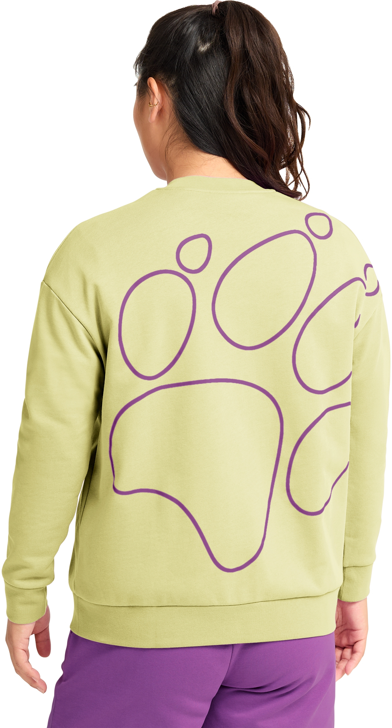 Свитшот женский Jack Wolfskin Celebrate The Paw Crewneck W A65903_T0410 XS желтый фото2