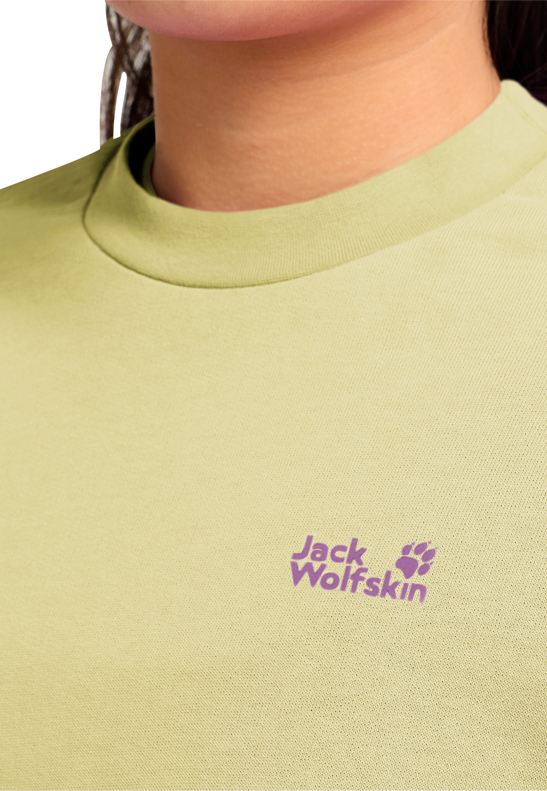 Свитшот женский Jack Wolfskin Celebrate The Paw Crewneck W A65903_T0410 M желтый фото3