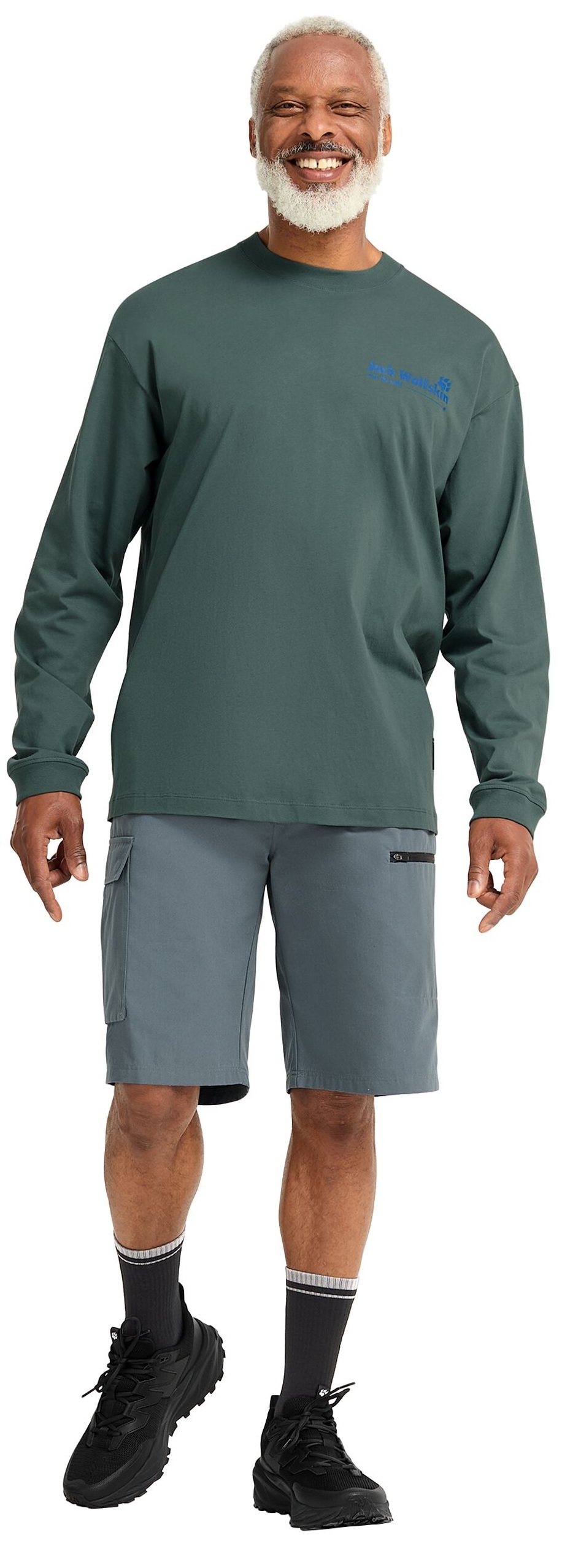 Реглан мужской Jack Wolfskin Confident Ls T M A65918_T0536 M зеленый фото 6