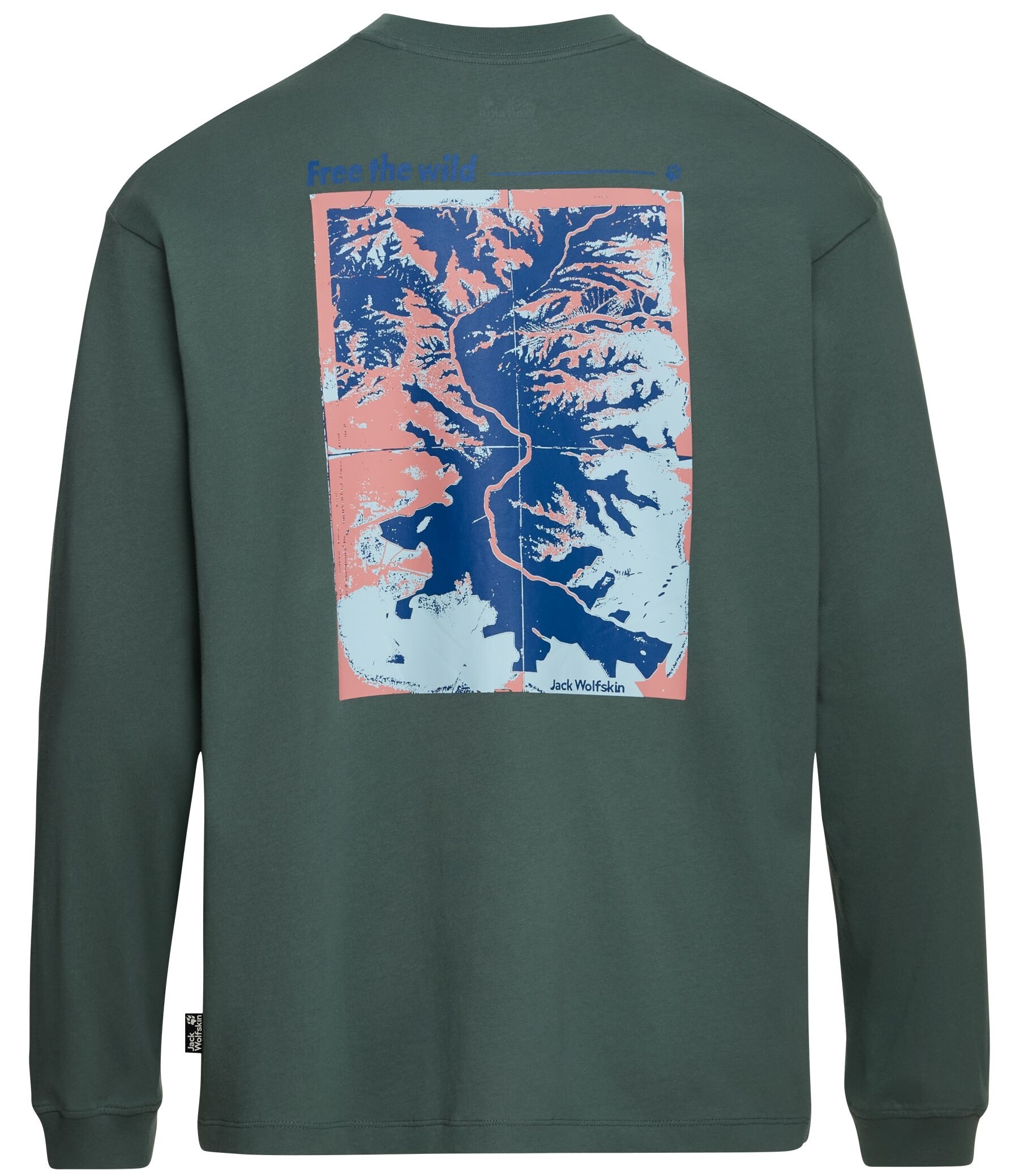 Реглан чоловічий Jack Wolfskin Confident Ls T M A65918_T0536 XL зеленийфото