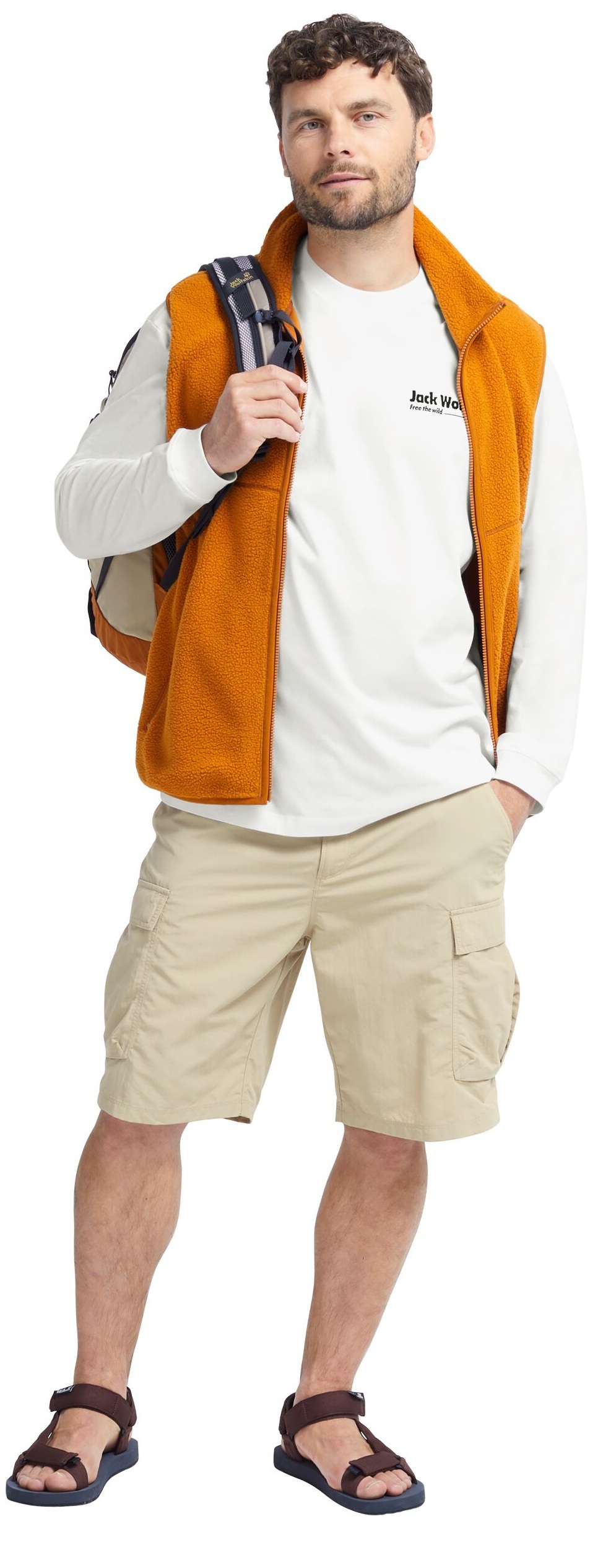 Реглан чоловічий Jack Wolfskin Confident Ls T M A65918_T0538 L білийфото6