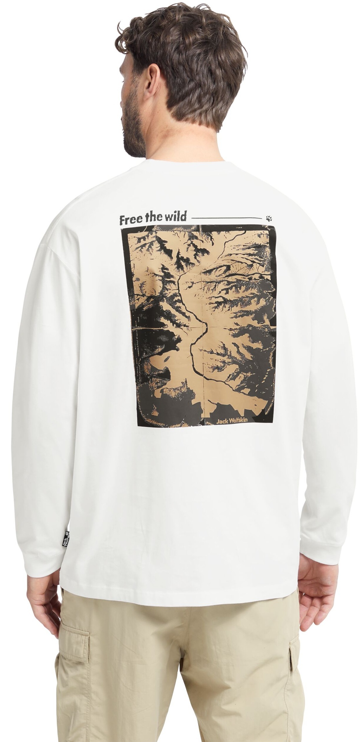 Реглан чоловічий Jack Wolfskin Confident Ls T M A65918_T0538 M білийфото