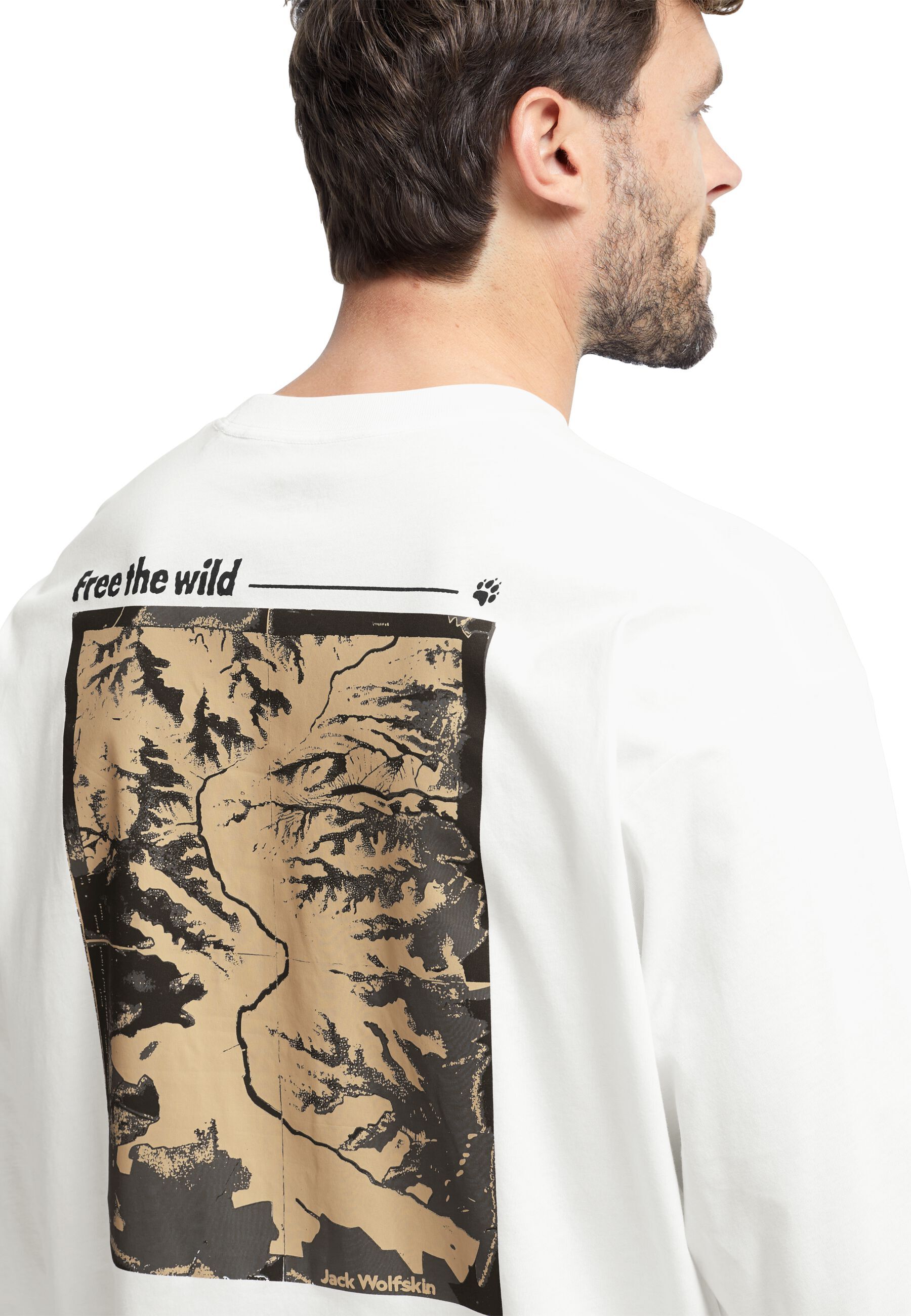 Реглан чоловічий Jack Wolfskin Confident Ls T M A65918_T0538 M білийфото