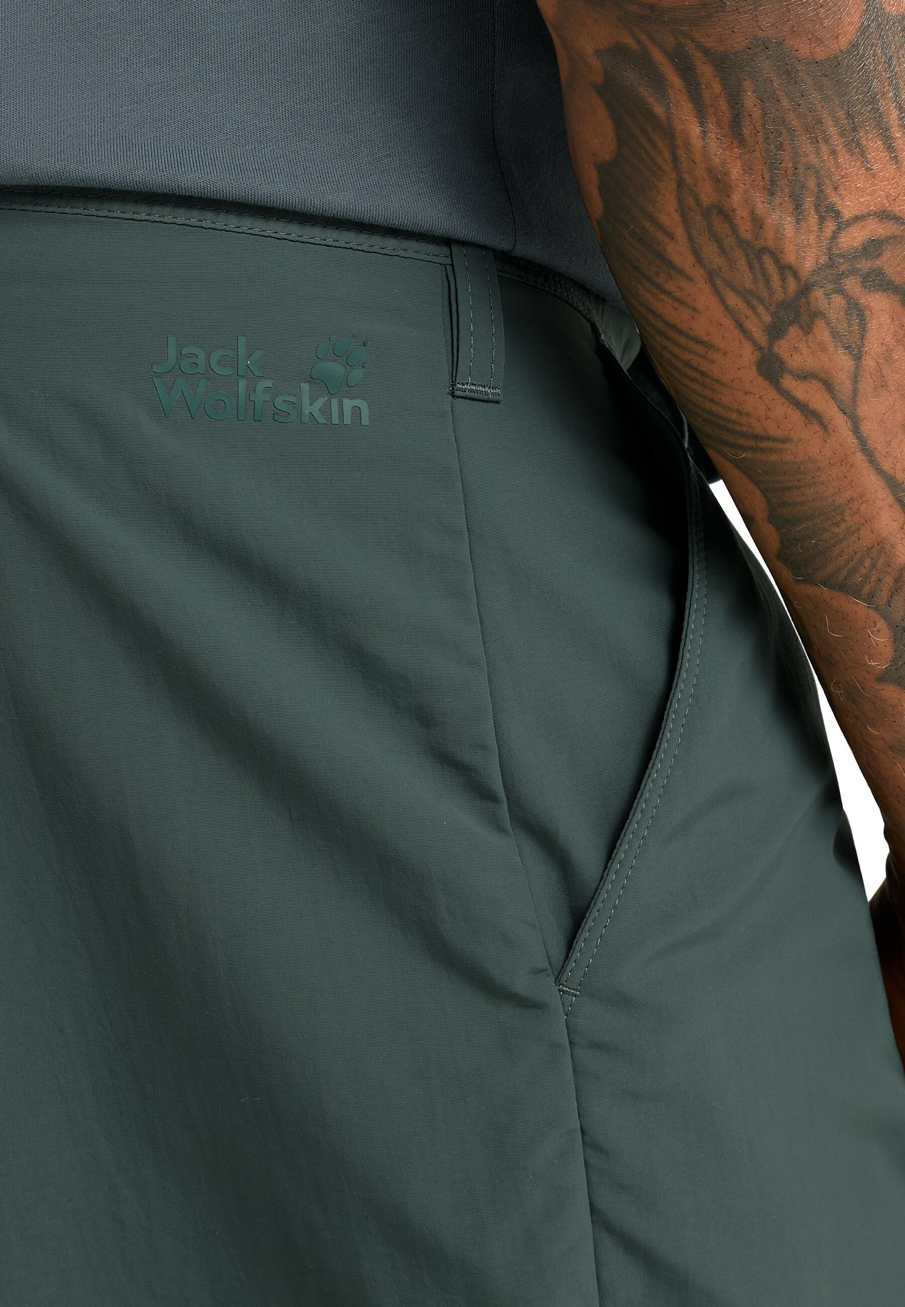 Шорты мужские Jack Wolfskin Duneland Shorts M A65926_E0271 50 зеленые фото 