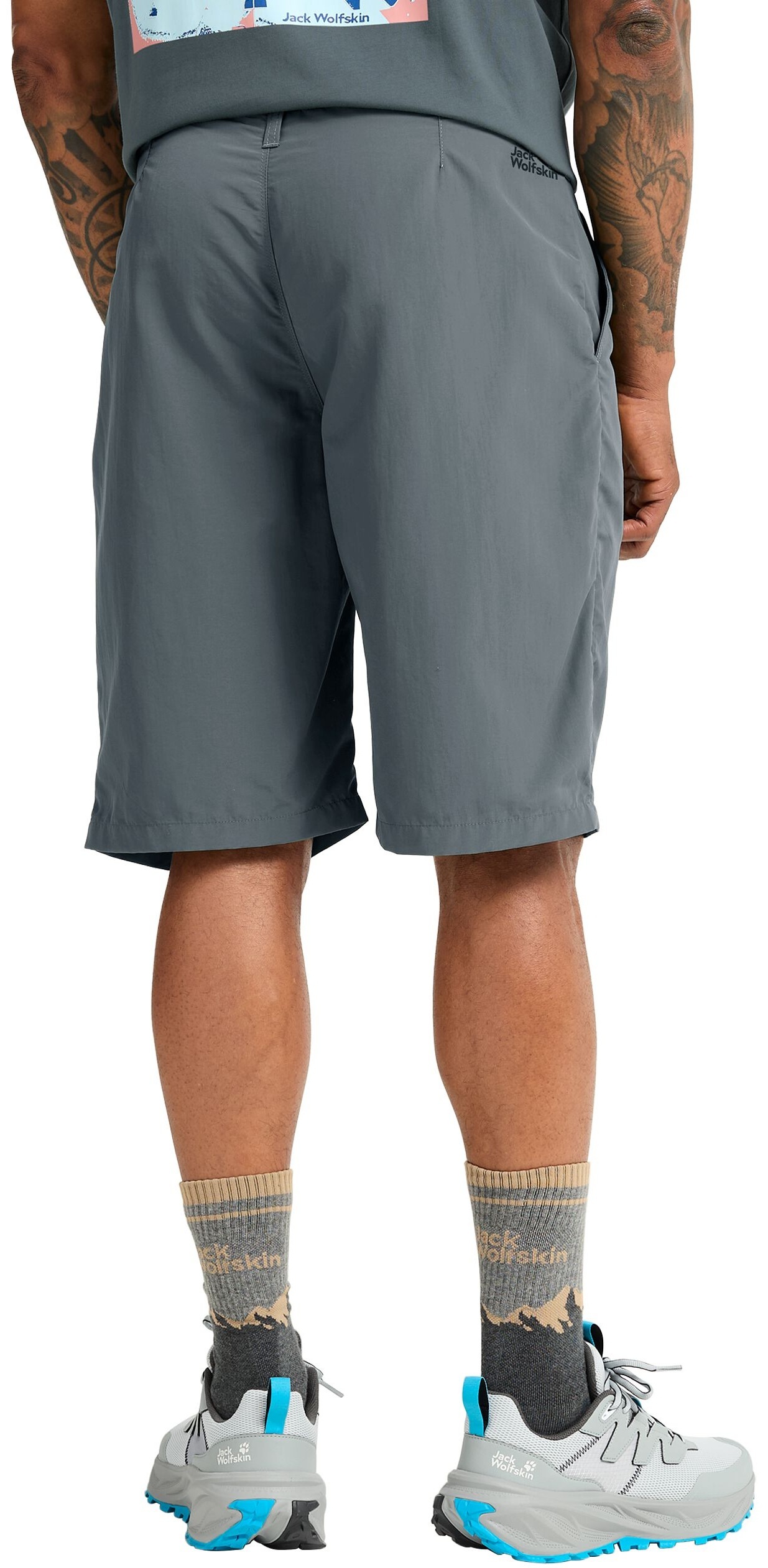 Шорты мужские Jack Wolfskin Duneland Shorts M A65926_F0303 54 серо-синие фото 