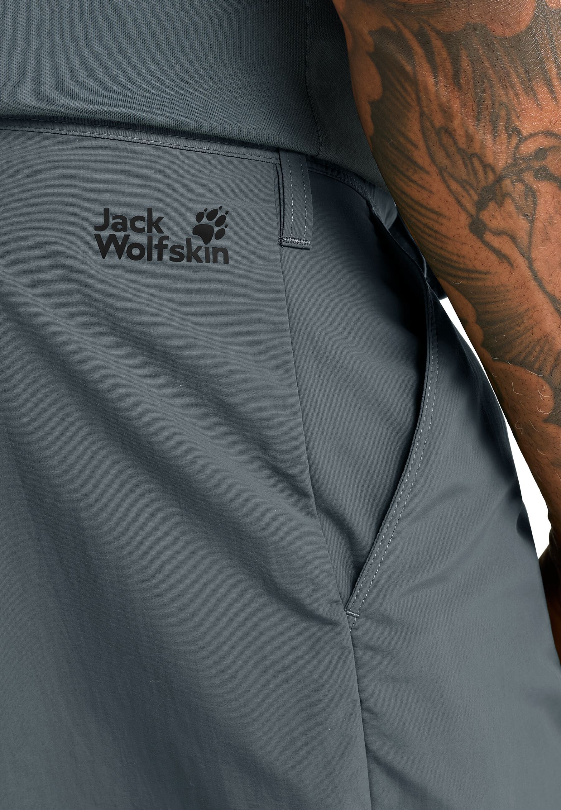 Шорты мужские Jack Wolfskin Duneland Shorts M A65926_F0303 54 серо-синие фото 