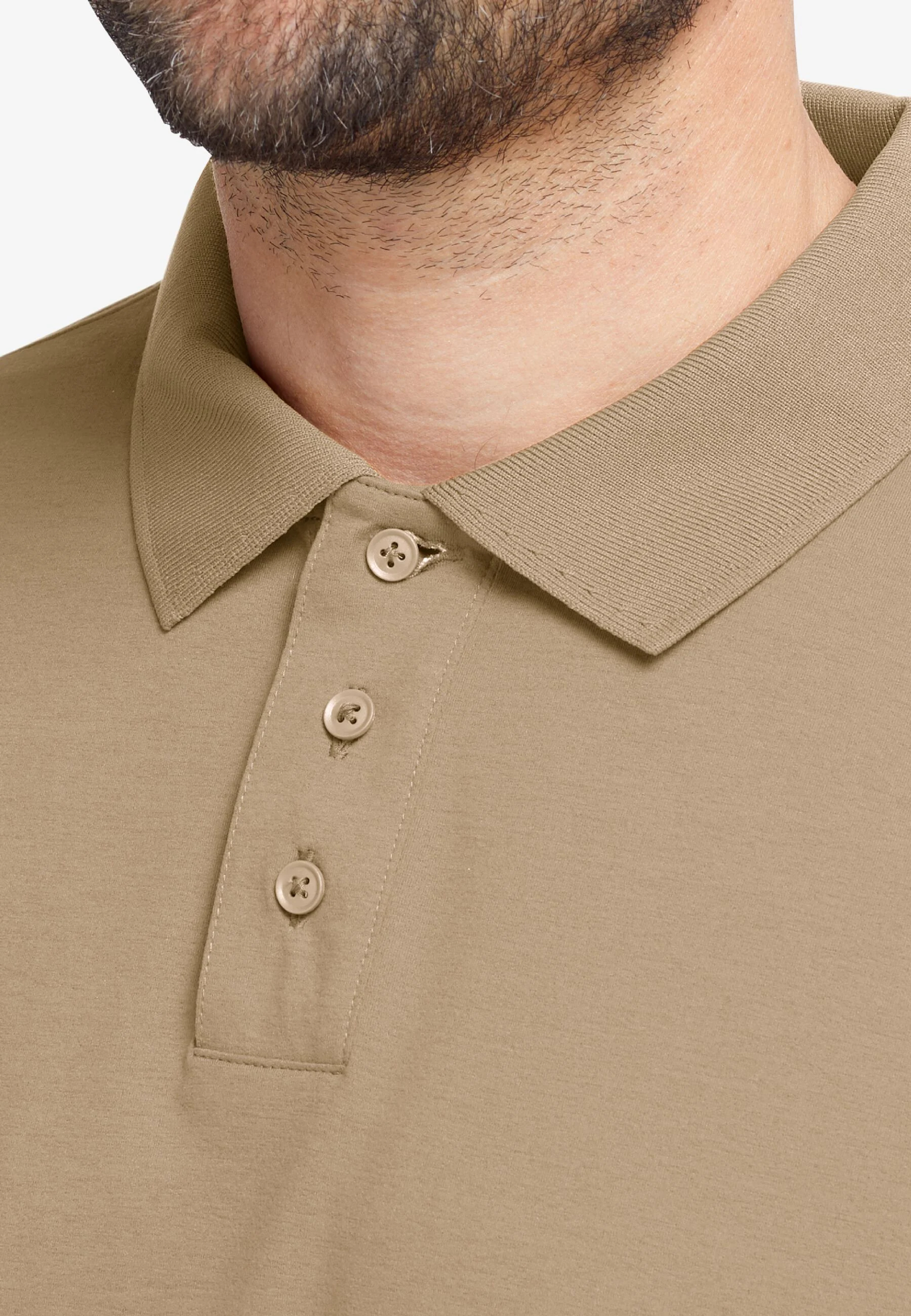 Поло спортивное мужское Jack Wolfskin Travel Polo M A65932_A0082 L бежевое фото 