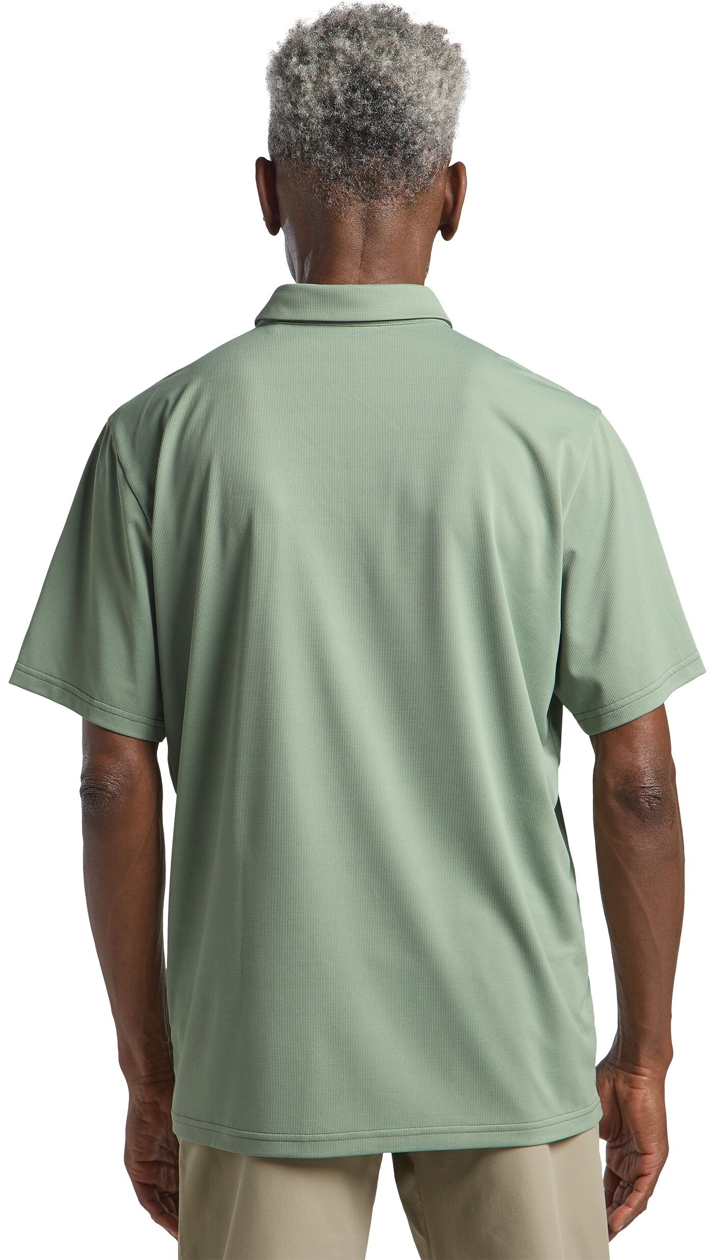 Поло спортивное мужское Jack Wolfskin Delgami Polo M 1809801_4029 S зеленое фото 