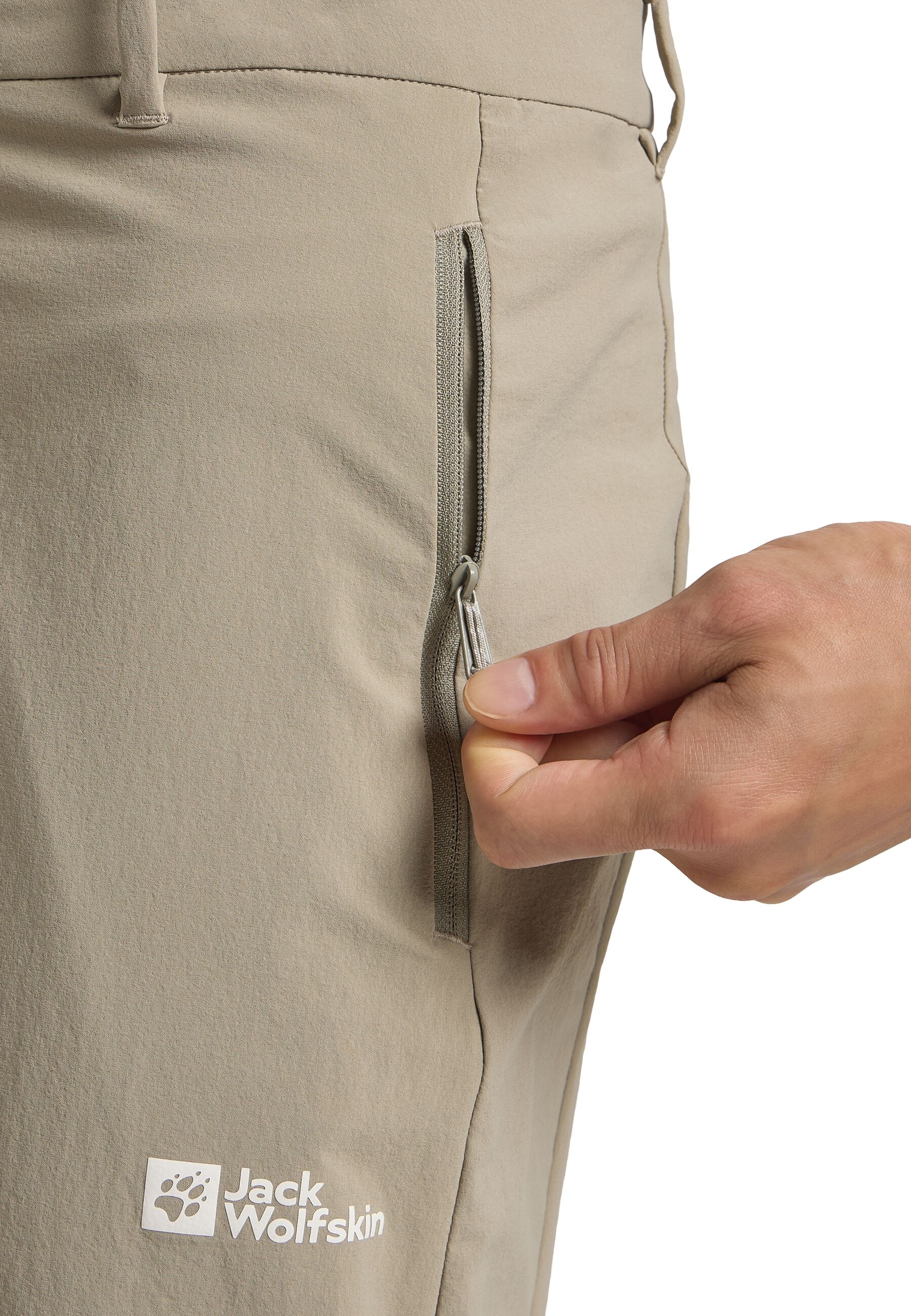 Штаны мужские Jack Wolfskin Hikeout Pants M A63924_4030 54 бежевые фото 