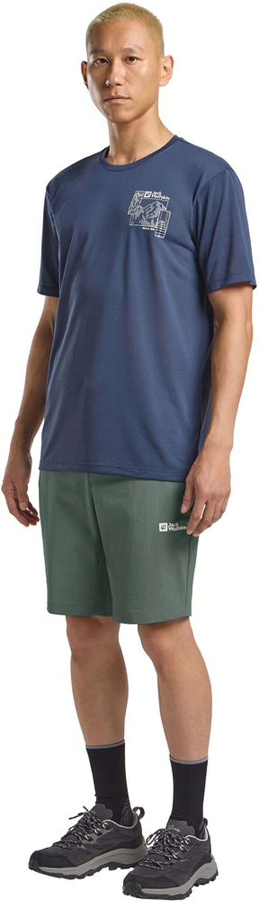 Шорты мужские Jack Wolfskin Hikeout Shorts M A63930_4136 46 зеленые фото 