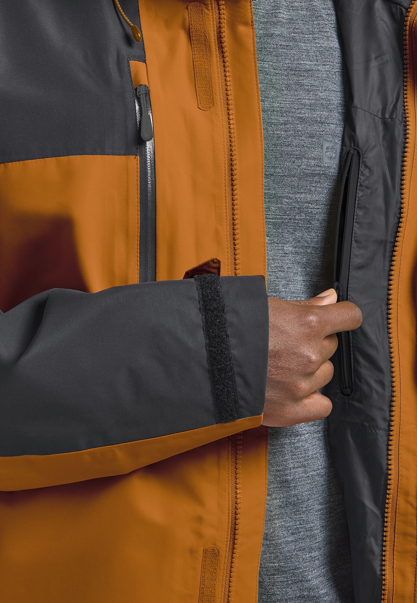 Ветровка мужская Jack Wolfskin Jasper 2L Jkt M 1108373_5401 S коричневая фото 