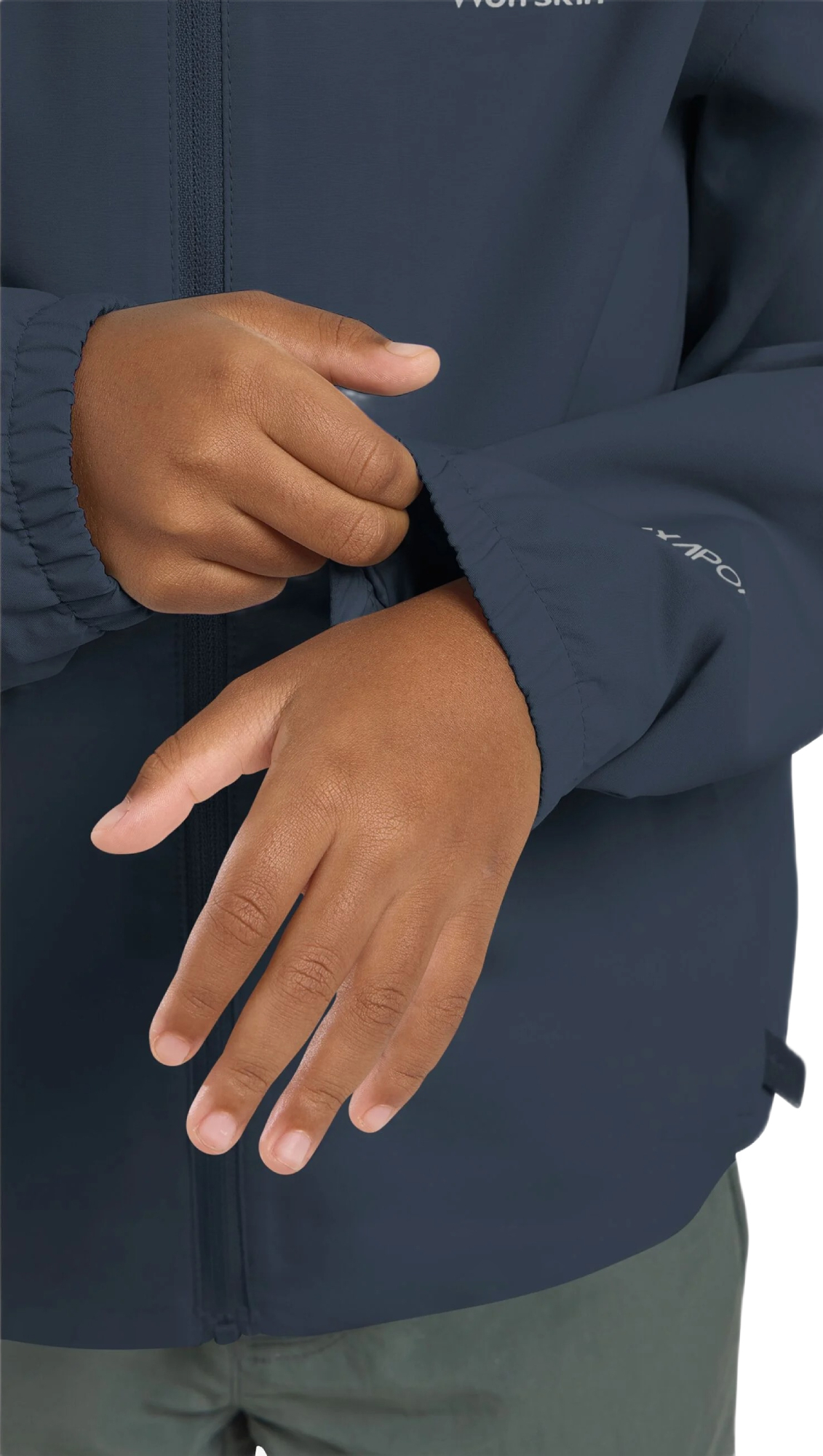 Ветровка детская Jack Wolfskin Flaze Jacket K 1609263_C0412 164 синяя фото 4