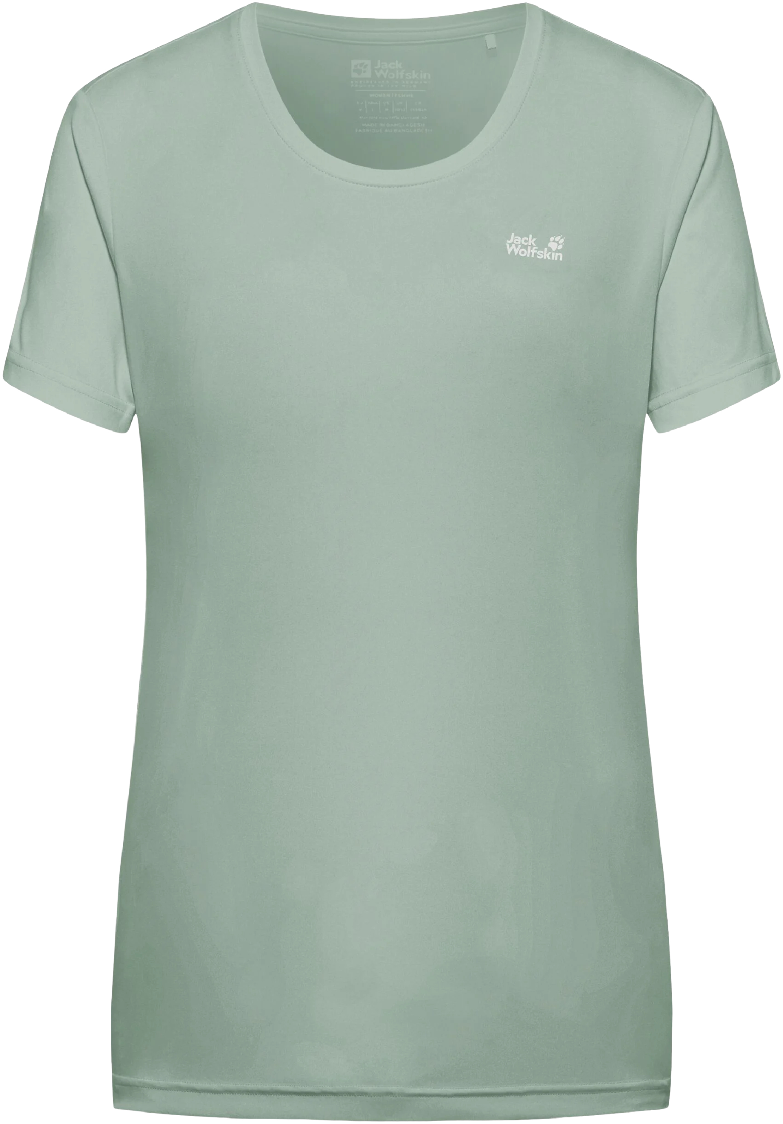 Футболка спортивная женская Jack Wolfskin Tech T W A63294_E0272 XS зеленая фото 