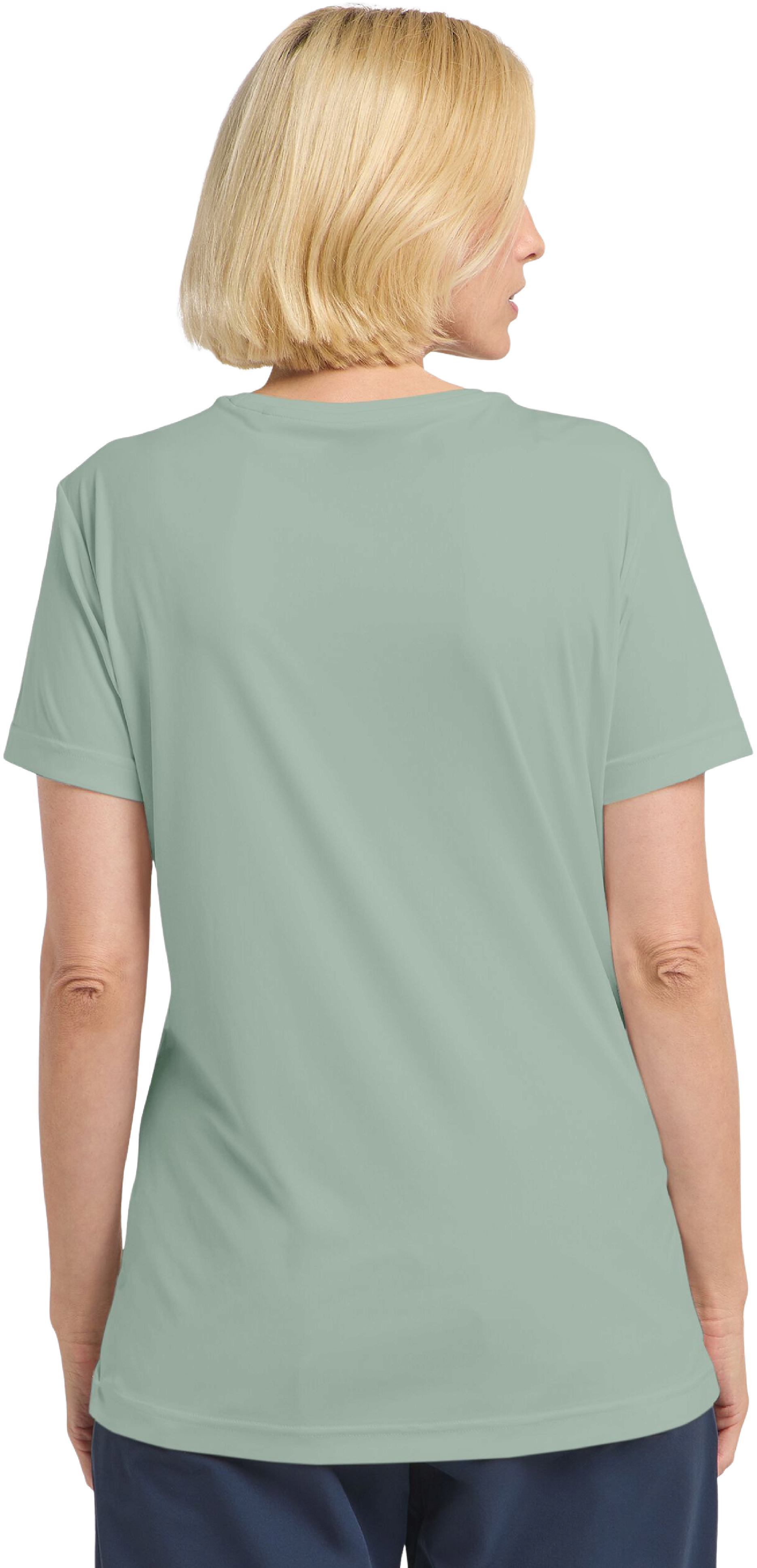 Футболка спортивная женская Jack Wolfskin Tech T W A63294_E0272 XS зеленая фото 