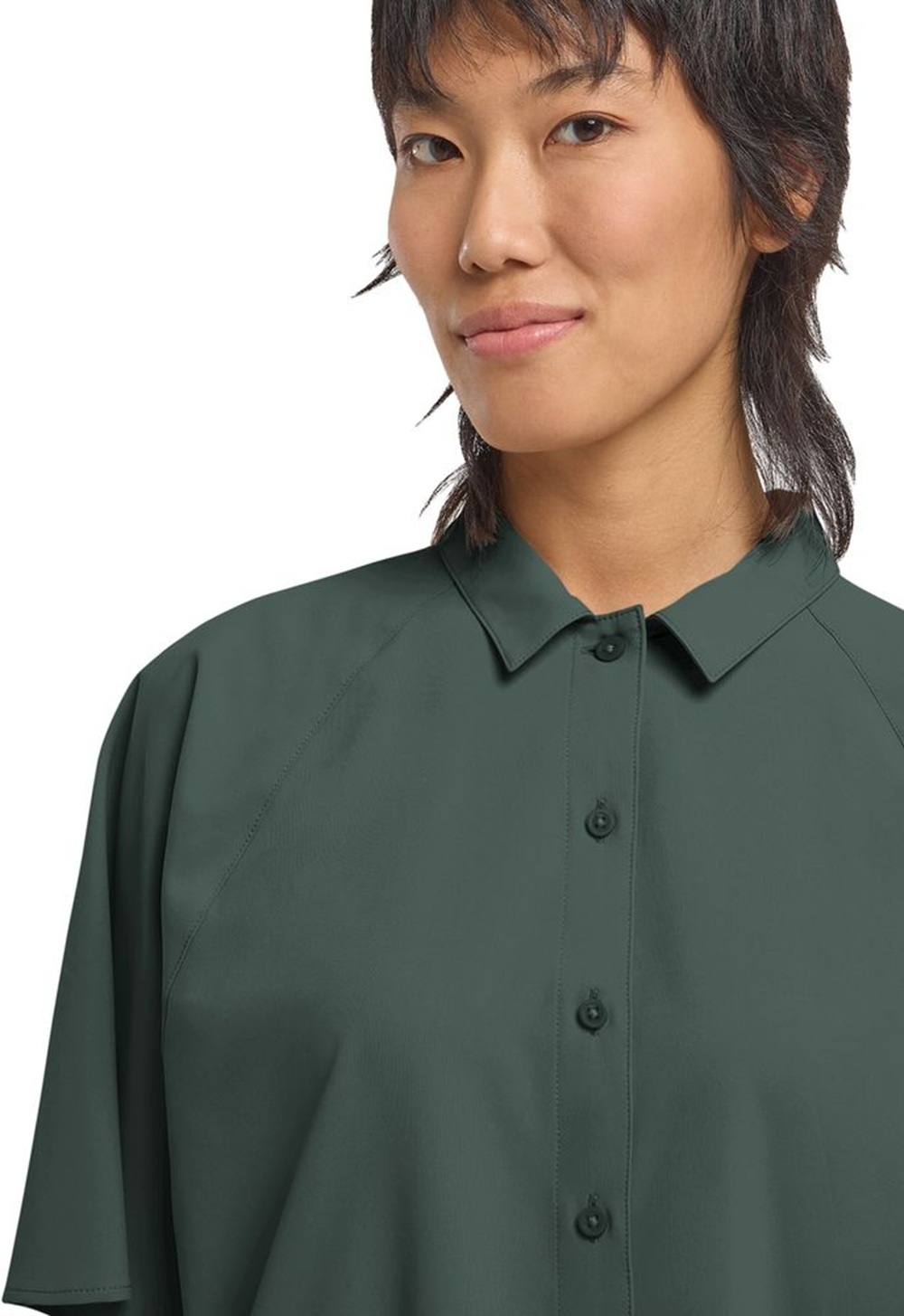 Рубашка женская Jack Wolfskin Sierra Quest Ss Shirt W A63878_E0271 M зеленая фото 