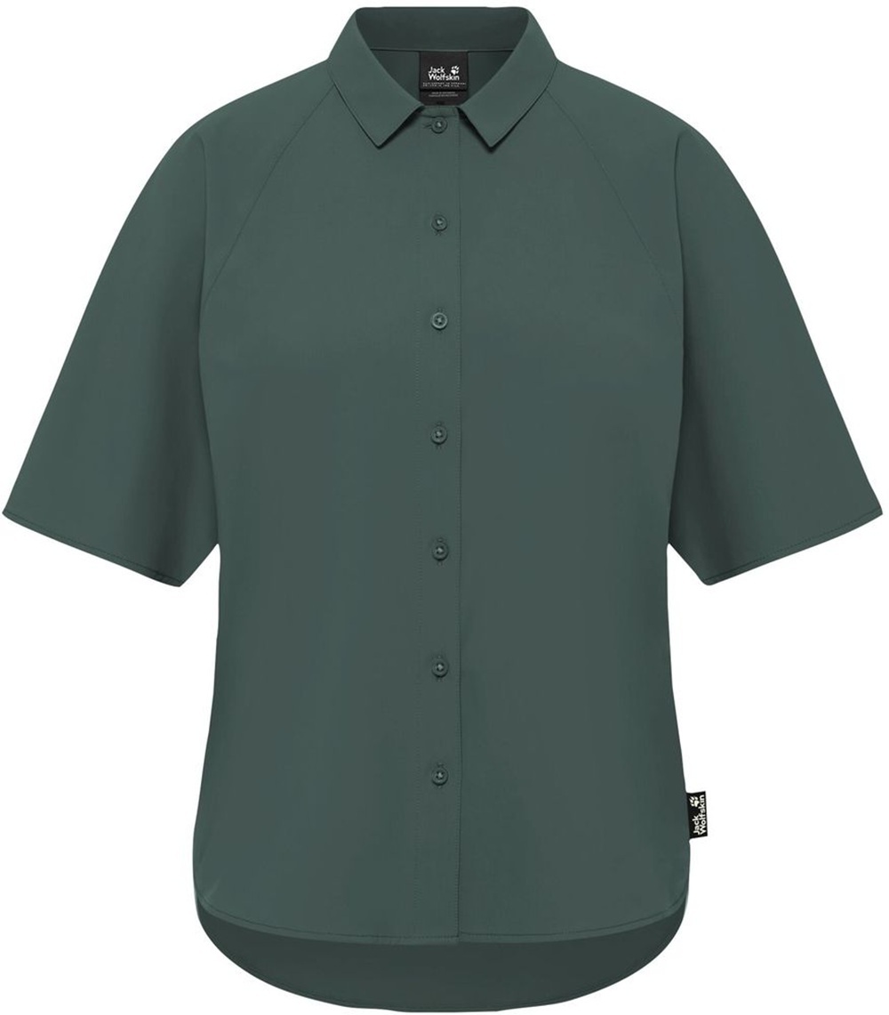 Рубашка женская Jack Wolfskin Sierra Quest Ss Shirt W A63878_E0271 L зеленая фото 5
