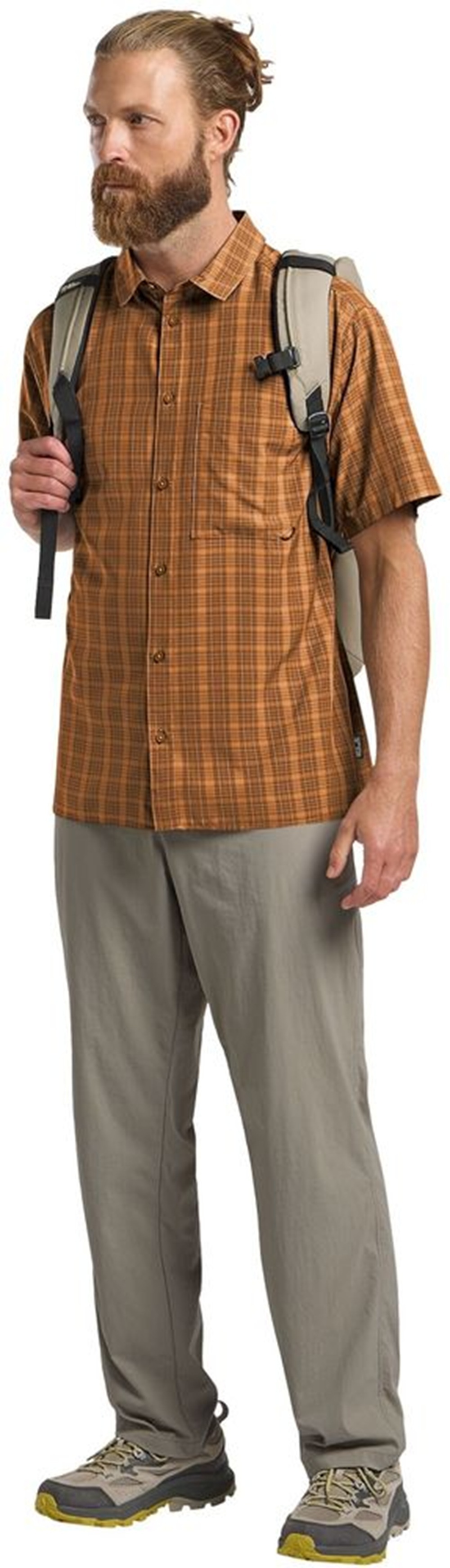 Сорочка з коротким рукавом чоловіча Jack Wolfskin Meseta Shirt M A63880_T0384 2XL коричневафото