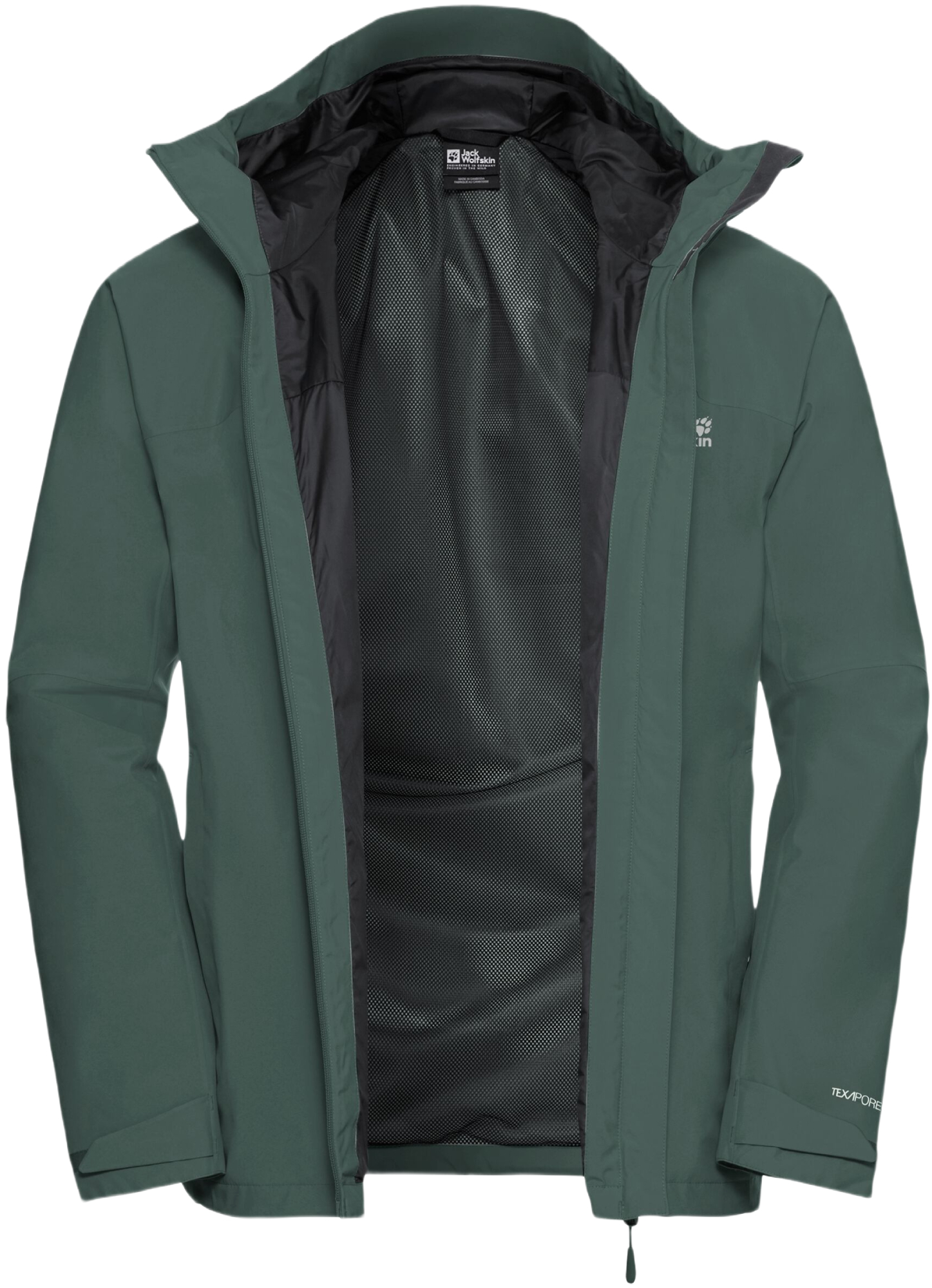 Вітровка чоловіча Jack Wolfskin Tempest 2L Jkt M A63900_E0271 2XL зеленафото
