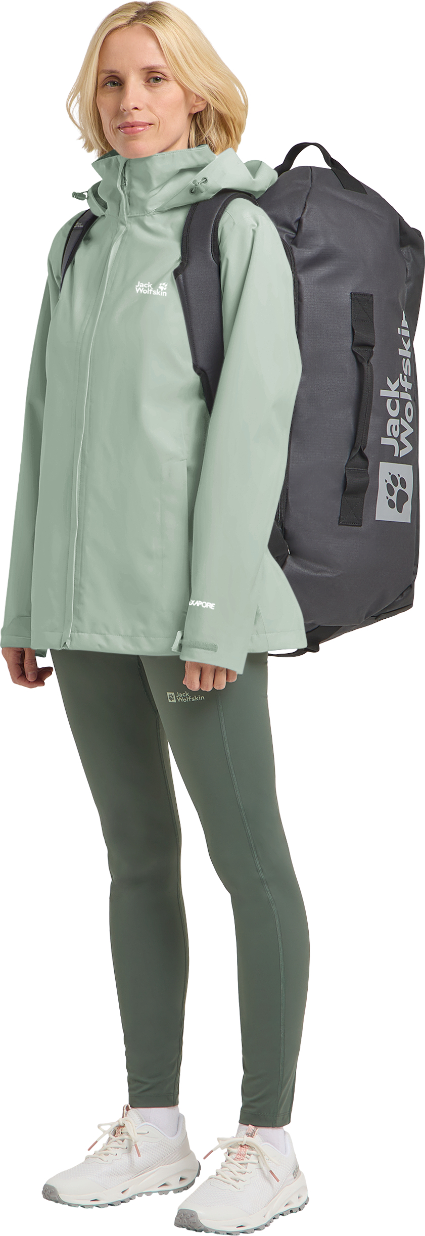 Ветровка женская Jack Wolfskin Trailtime 2L Jkt W A63902_E0272 2XL зеленая фото 3