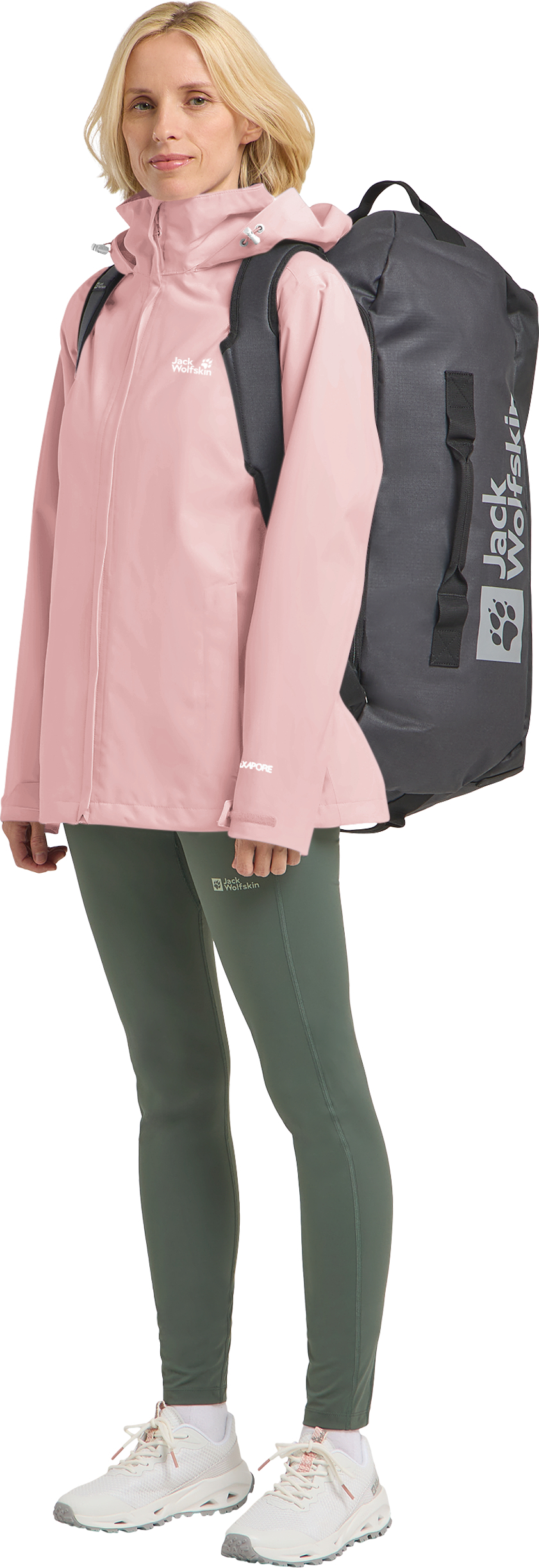 Ветровка женская Jack Wolfskin Trailtime 2L Jkt W A63902_H0110 XL розовая фото 