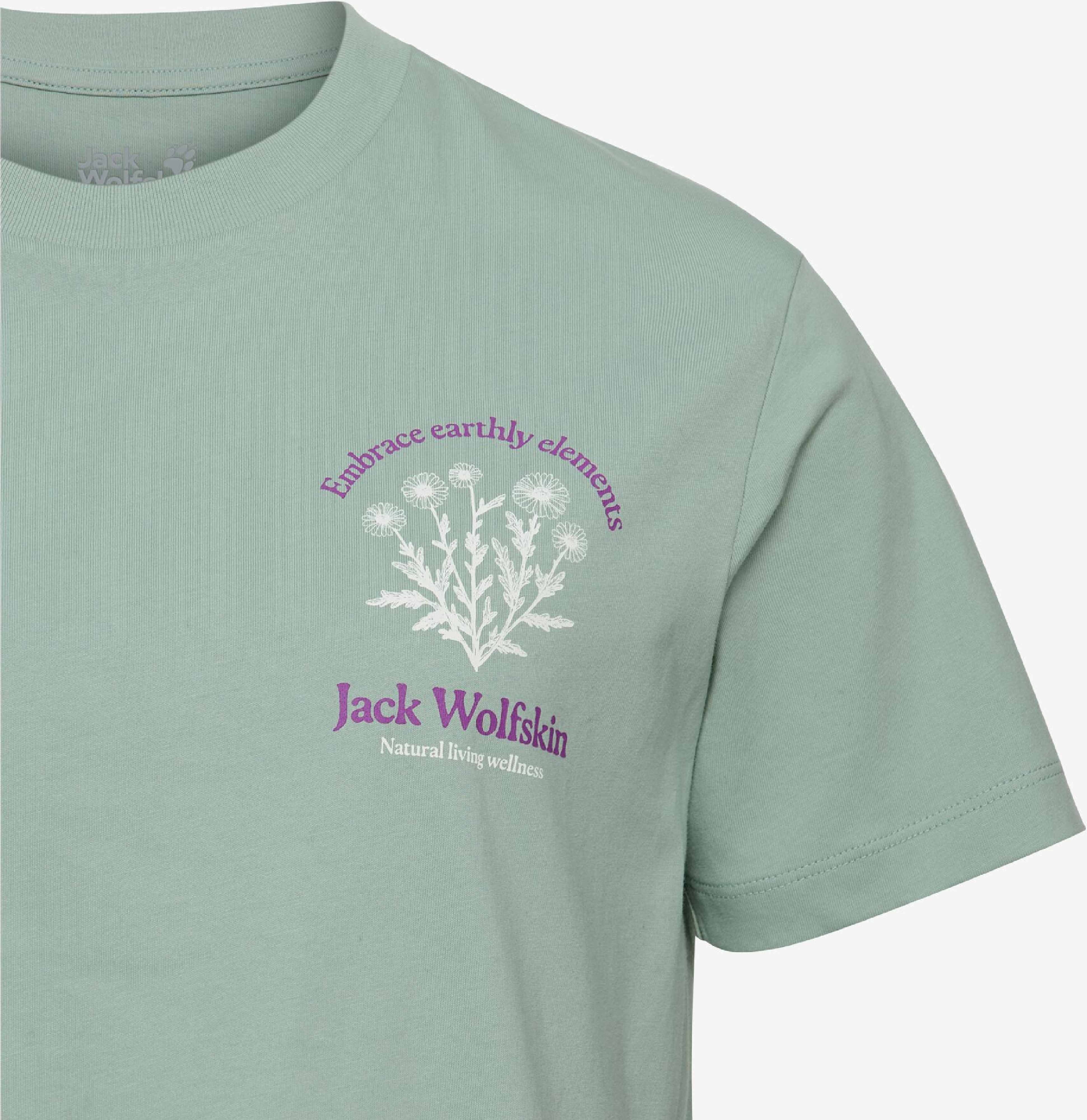 Футболка женская Jack Wolfskin Carefree T W A65756_T0424 XS зеленая фото 