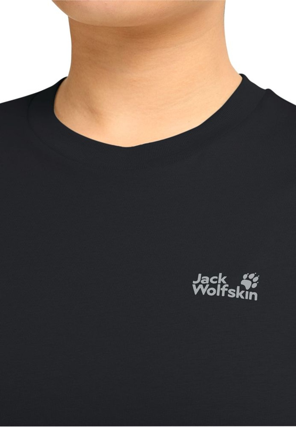 Футболка женская Jack Wolfskin Essential T W A65757_6000 M черная фото 