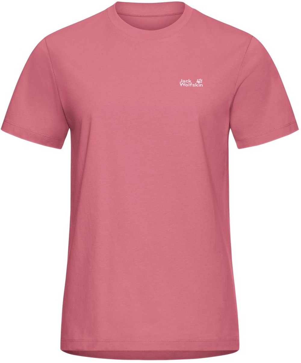 Футболка женская Jack Wolfskin Essential T W A65757_H0111 L розовая фото 
