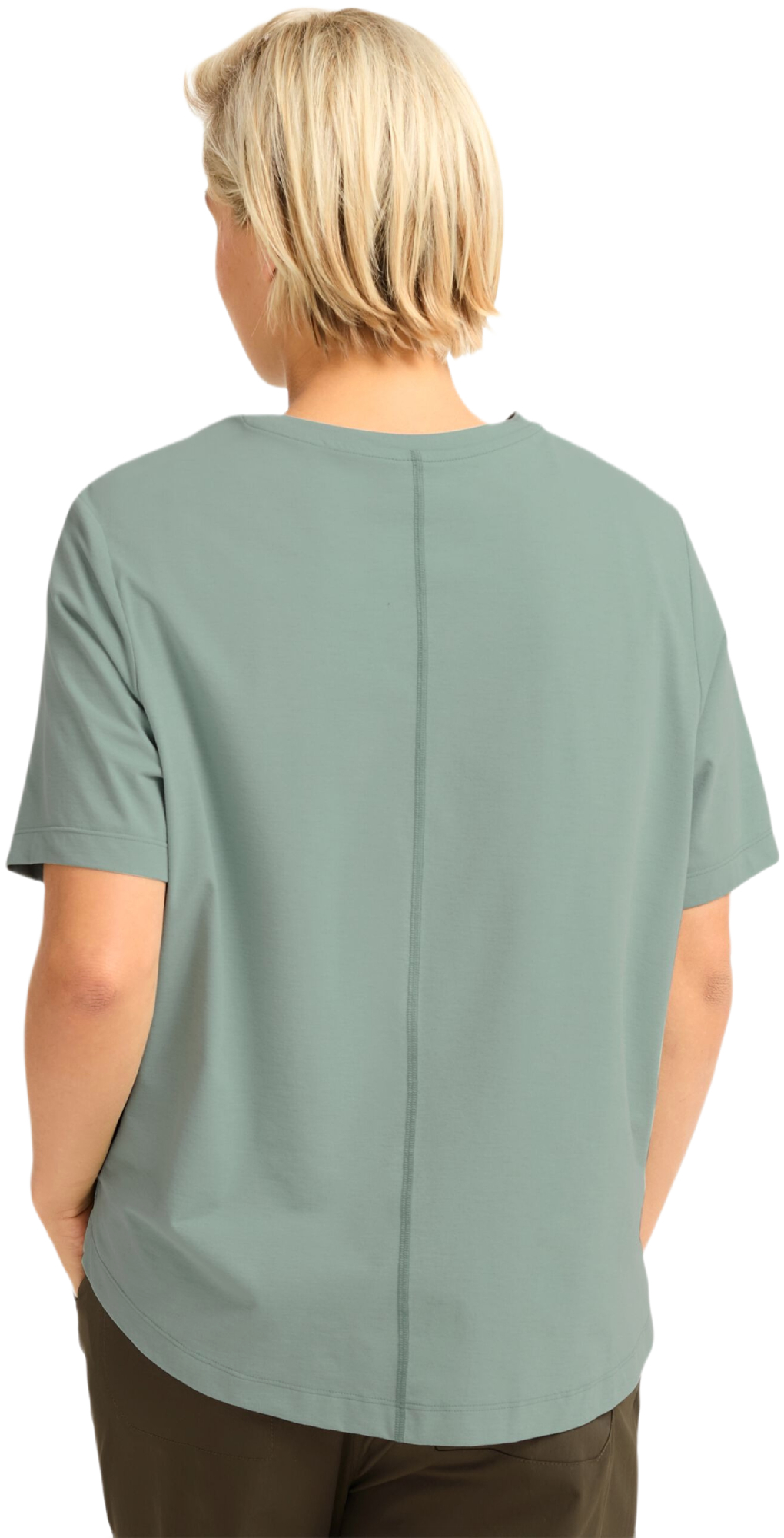 Футболка спортивная женская Jack Wolfskin Travel T W A65784_E0272 M зеленая фото 