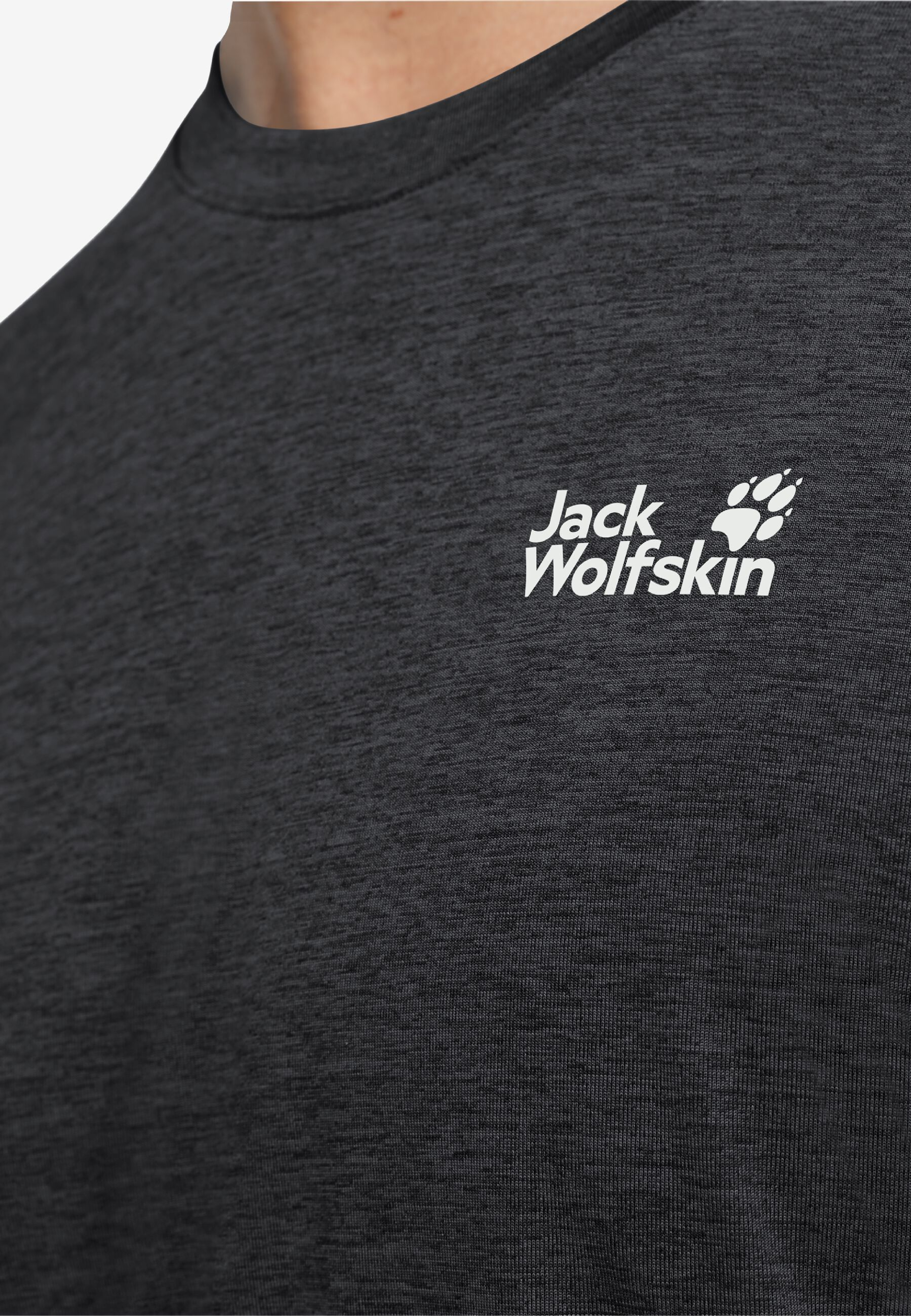 Футболка спортивная мужская Jack Wolfskin Wildtrail T M A65790_6350 XL темно-серая фото 