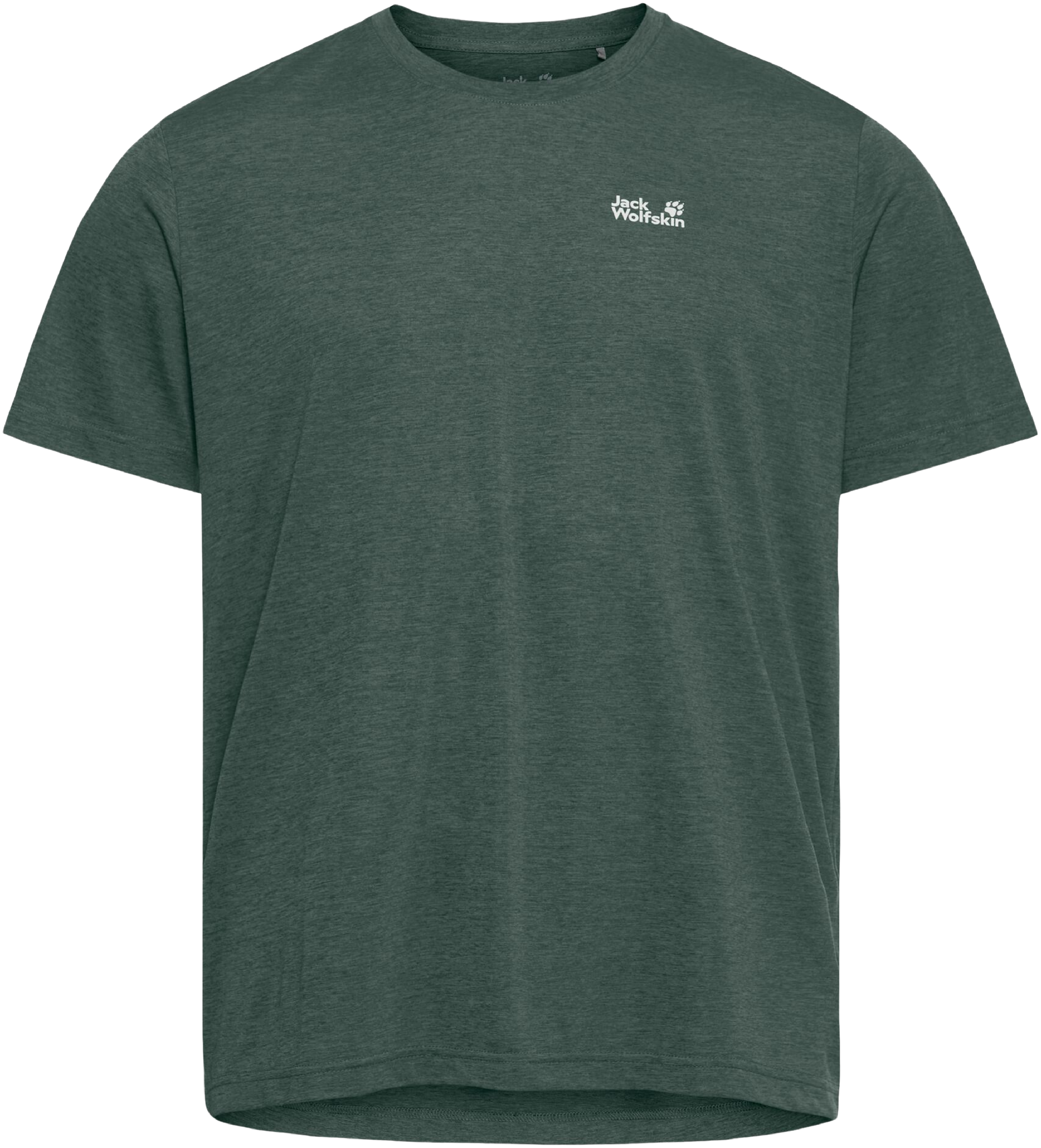 Футболка спортивная мужская Jack Wolfskin Wildtrail T M A65790_E0271 2XL зеленая фото 