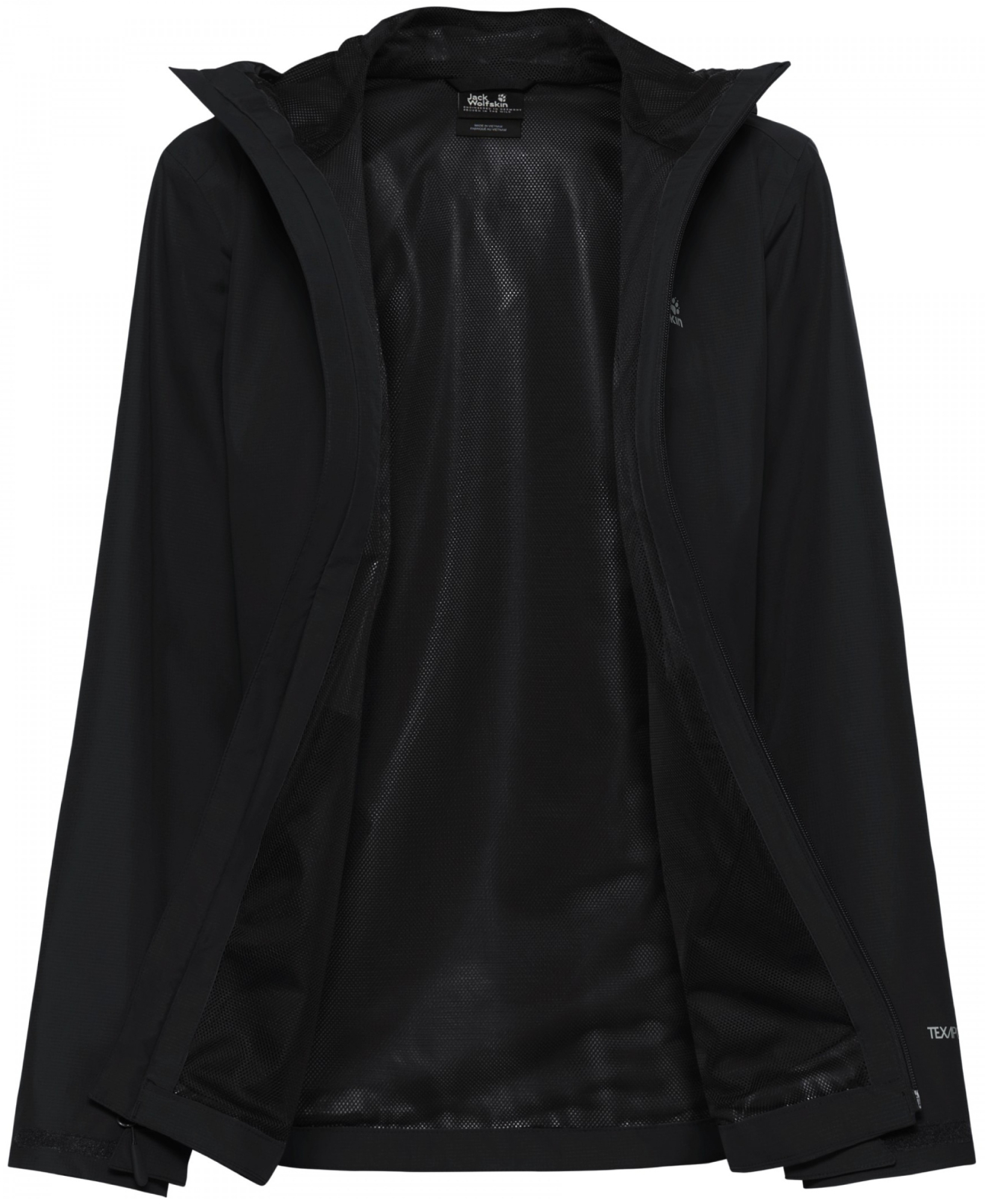 Ветровка женская Jack Wolfskin Outrovert 2L Jkt W A65802_6000 L черная фото 