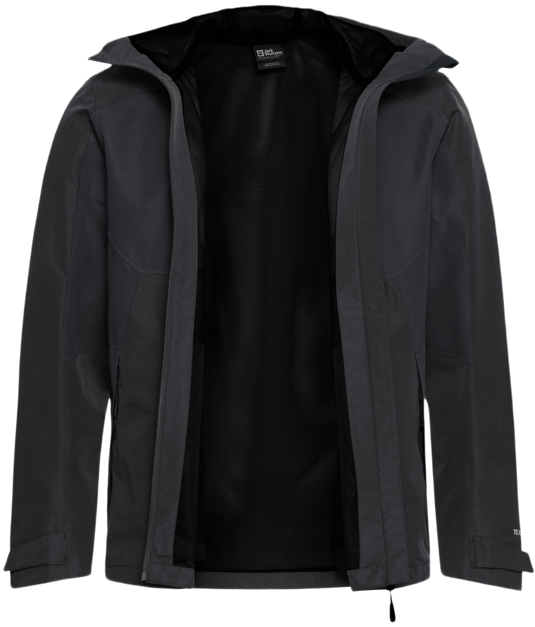 Ветровка мужская Jack Wolfskin Wildbound 2L Jkt M A65803_6350 2XL темно-серая фото 