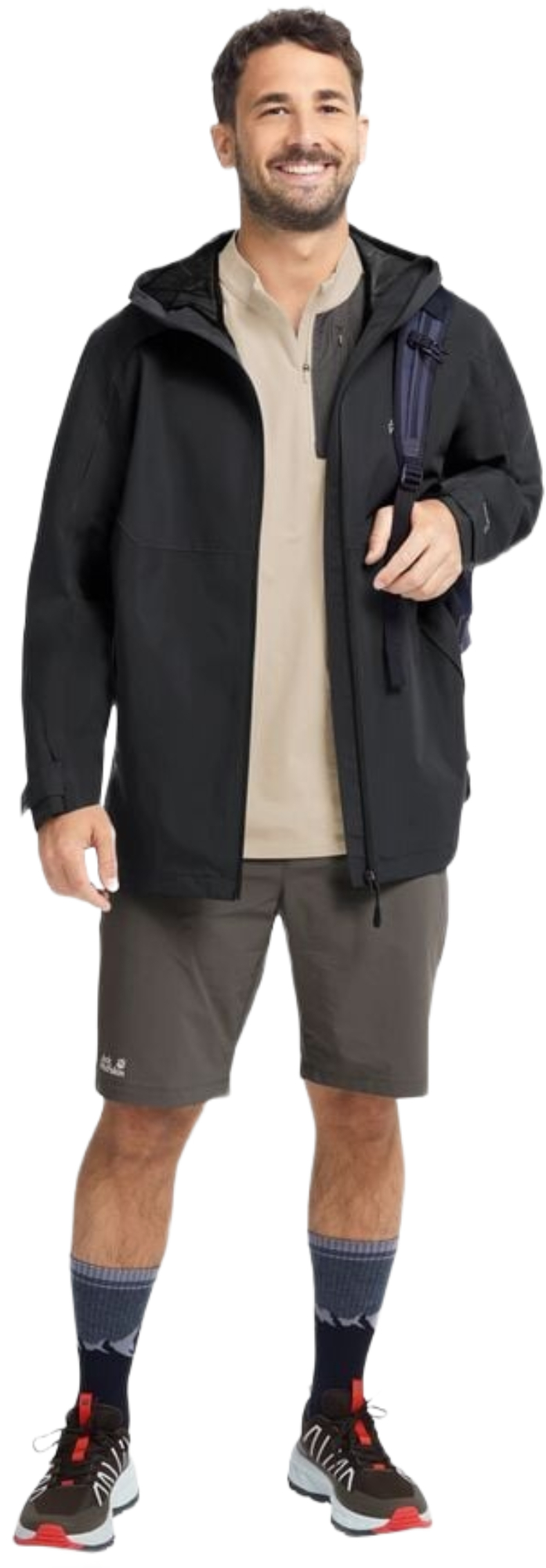 Ветровка мужская Jack Wolfskin Wildbound 2L Jkt M A65803_6350 2XL темно-серая фото 