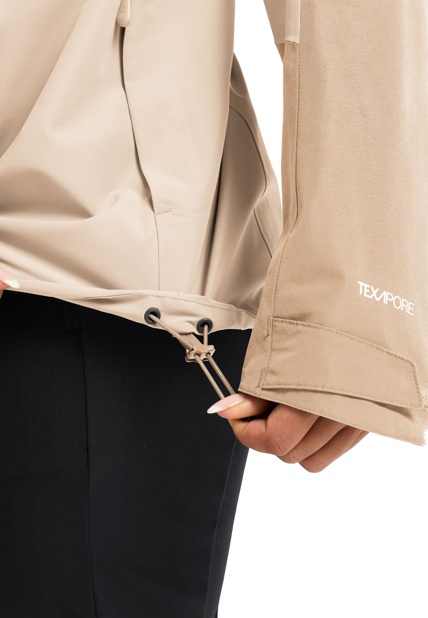 Ветровка женская Jack Wolfskin Wildbound 2L Jkt W A65805_A0084 M бежевая фото 