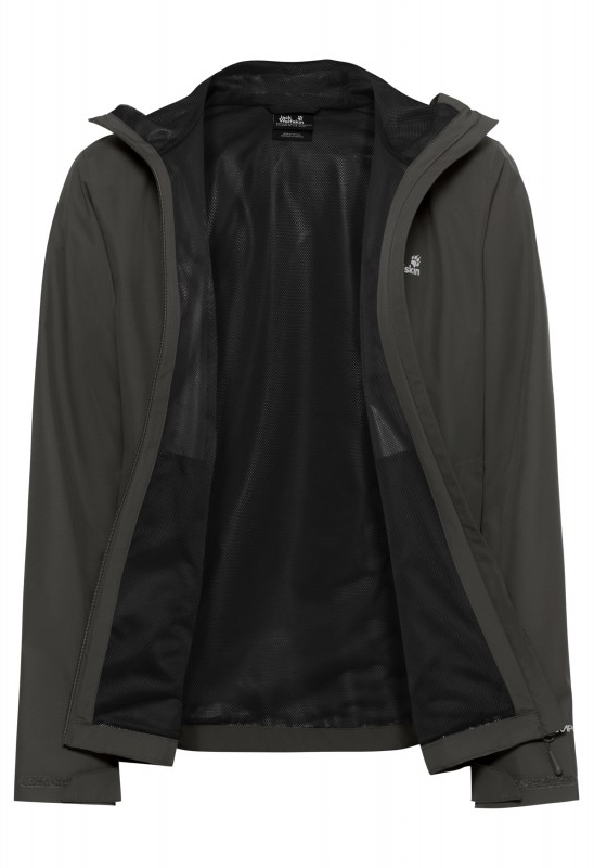 Ветровка мужская Jack Wolfskin Outrovert 2L Jkt M A65807_F0302 3XL темно-серая фото 3