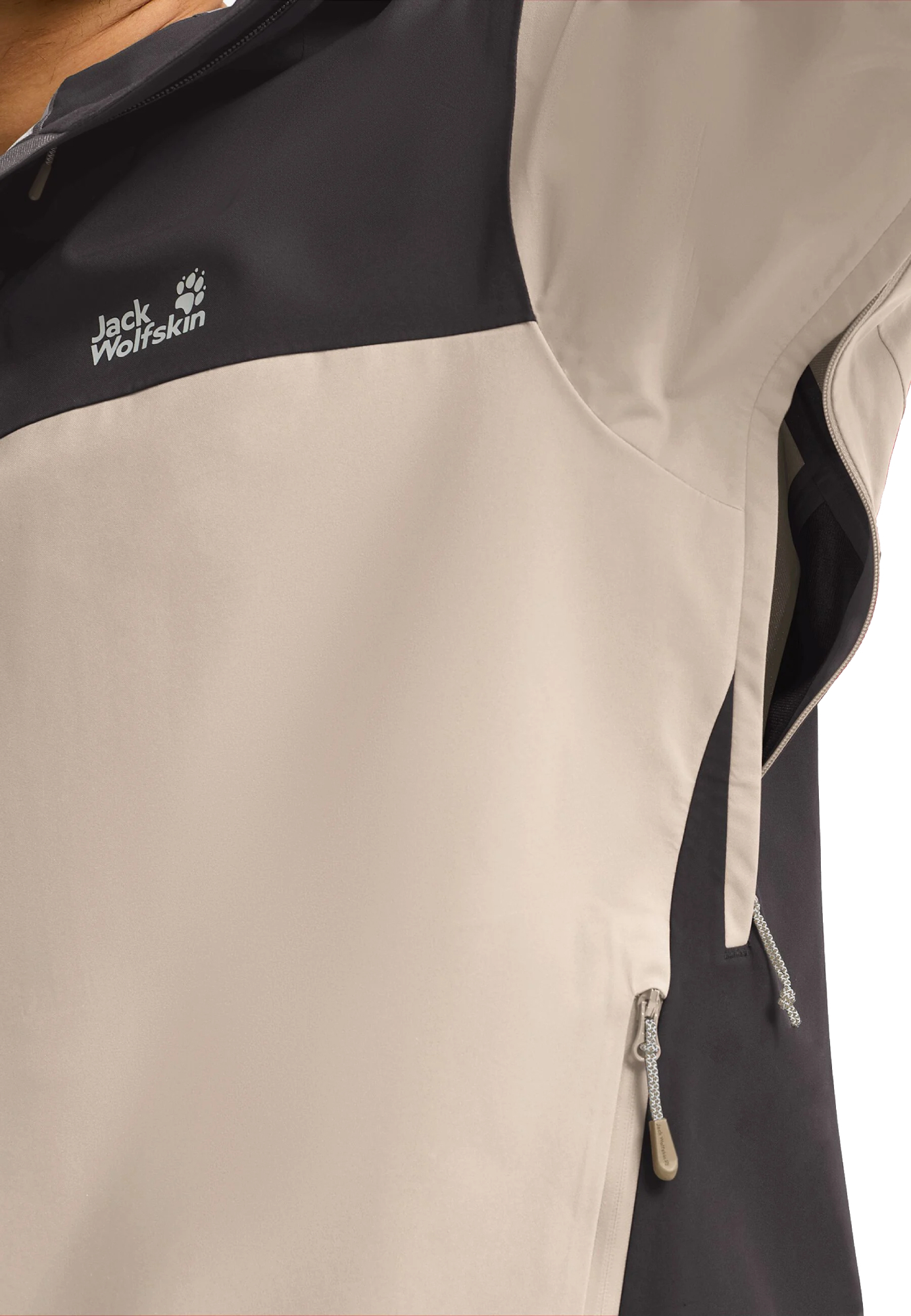 Вітровка чоловіча Jack Wolfskin Rockpaw 3L Jkt M A65875_A0084 L бежевафото4